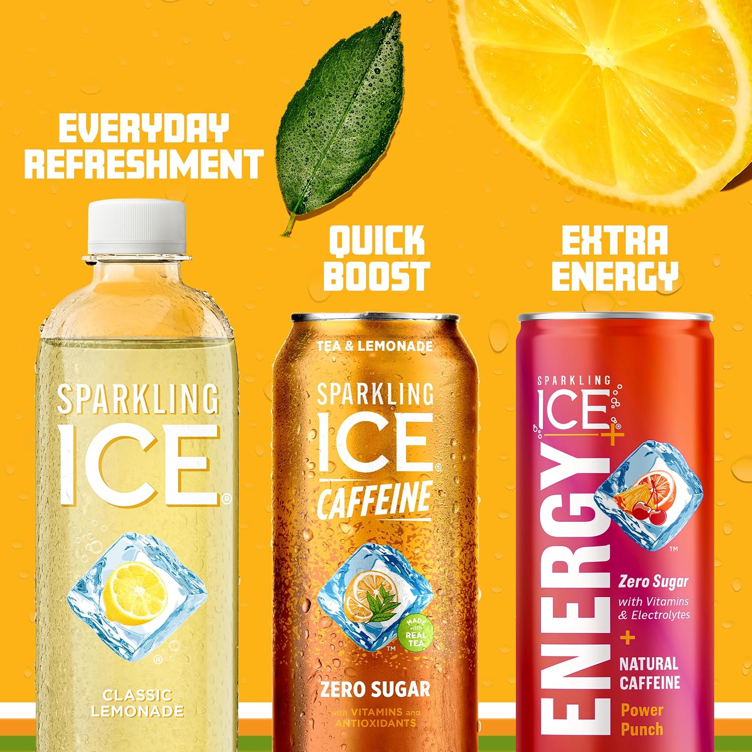 Sparkling Ice Caffeine Black Raspberry Sparkling Water with Caffeine, Zero Sugar, with Antioxidants and Vitamins,16 fl oz Cans (Pack Of 12)