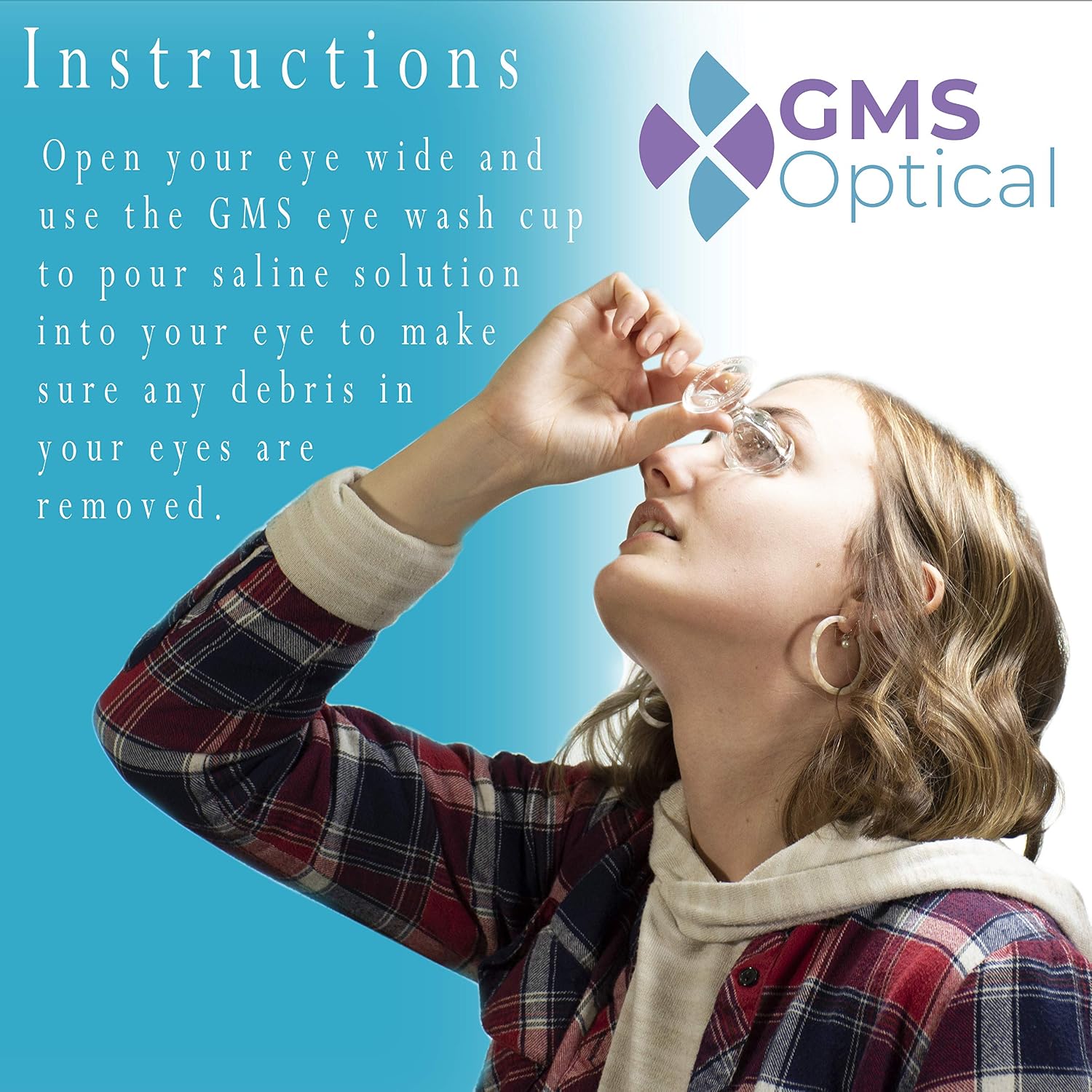 Glass Eye Wash Cup - Soothing Relief from Allergens, Irritants, Makeup, Dust, Dry Eyes and More - Use With Distilled Water or Saline (10 mL Volume)