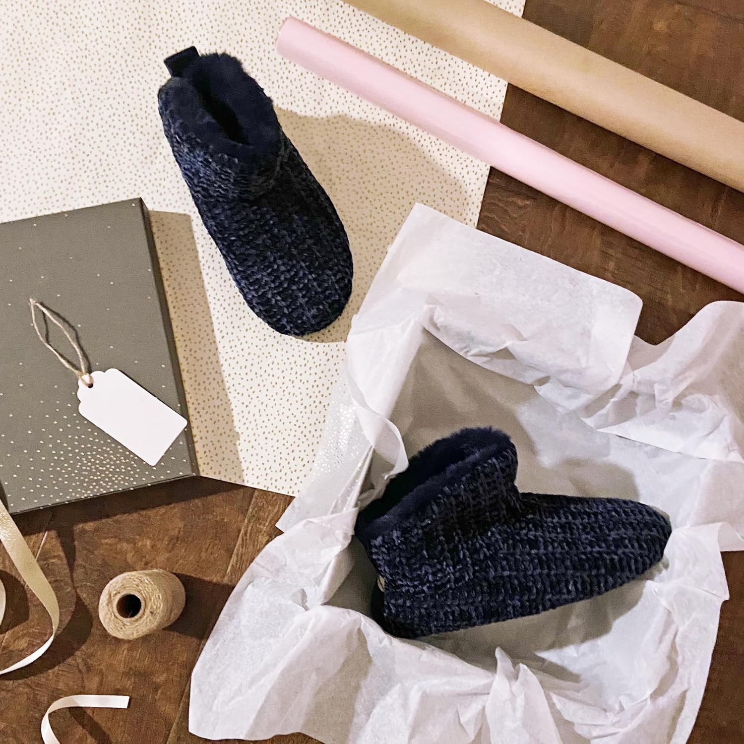 Dearfoams Women's Chenille Bootie Slipper