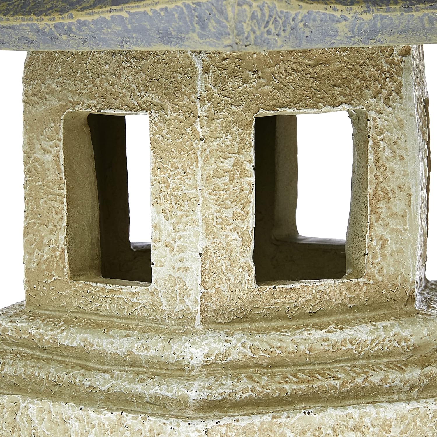 Design toscano ng29870 asian decor pagoda lantern indoor/outdoor statue, 11 inches wide, 11 inches deep, 17 inches high, handcast polyresin, two tone stone finish