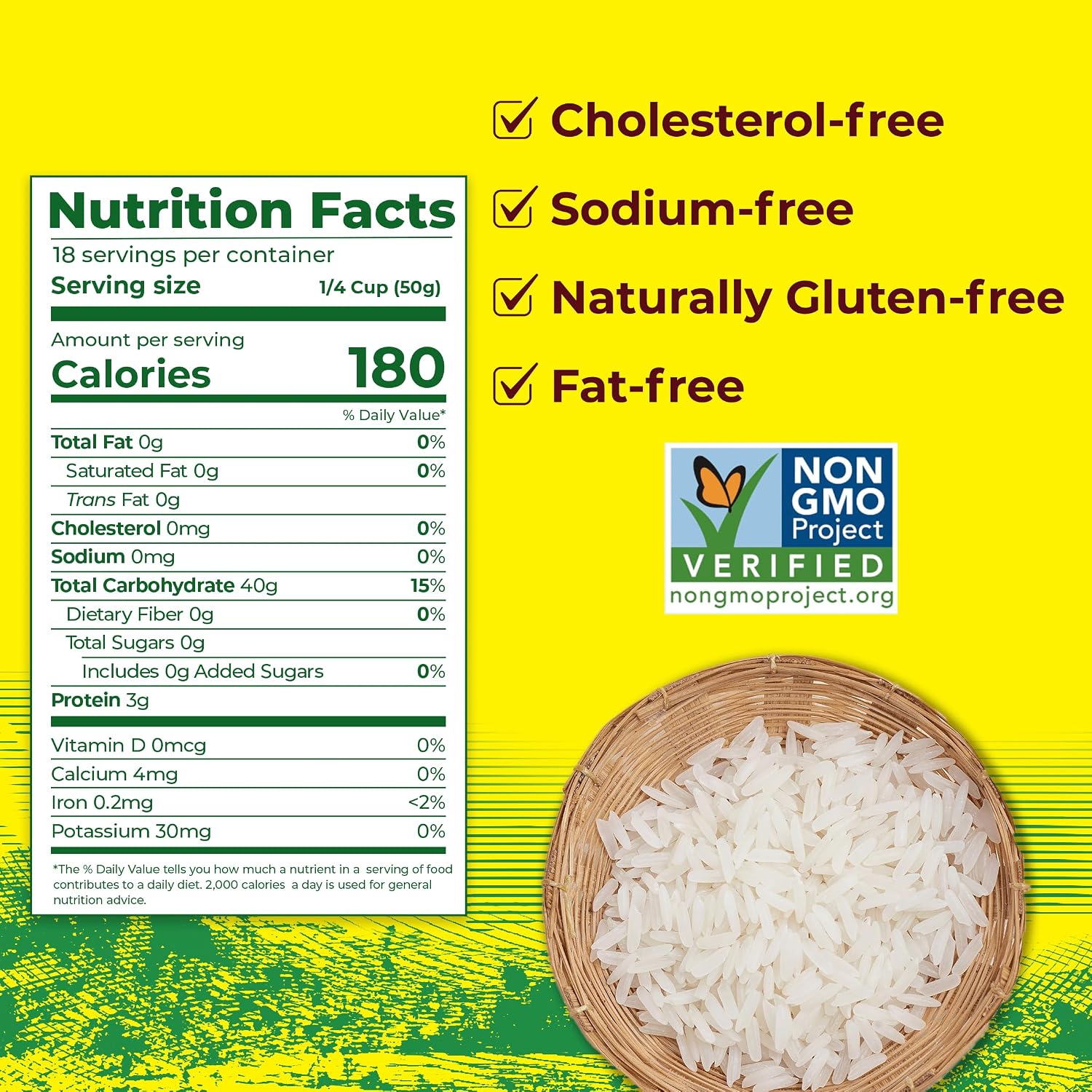 Golden Star Thai Hom Mali White Jasmine Rice - Prime Grade White Rice - 10 lb Bag | Prime Grade White Rice - Great for Gumbo, Curries & More - Cook in Microwave or on Stove Top