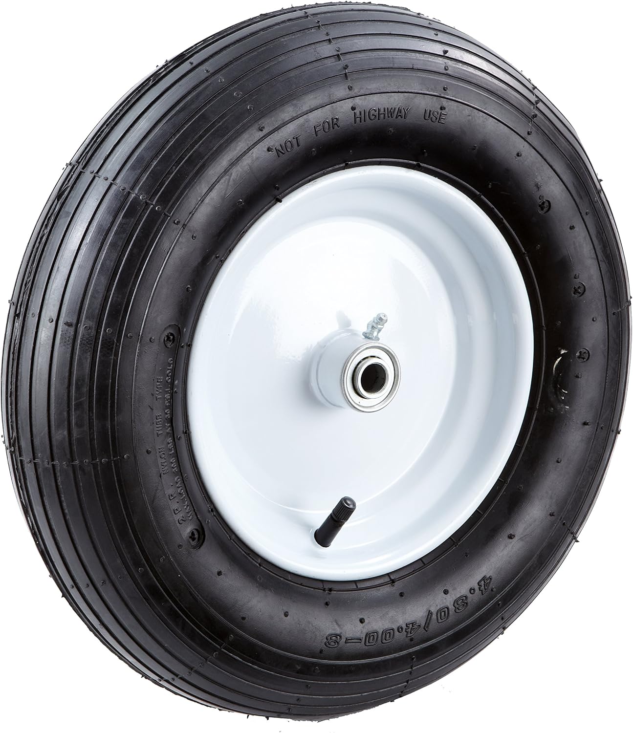 Farm and Ranch FR2200 Pneumatic Replacement Tire for Wheelbarrows and Utility Carts, 13-Inch, Black