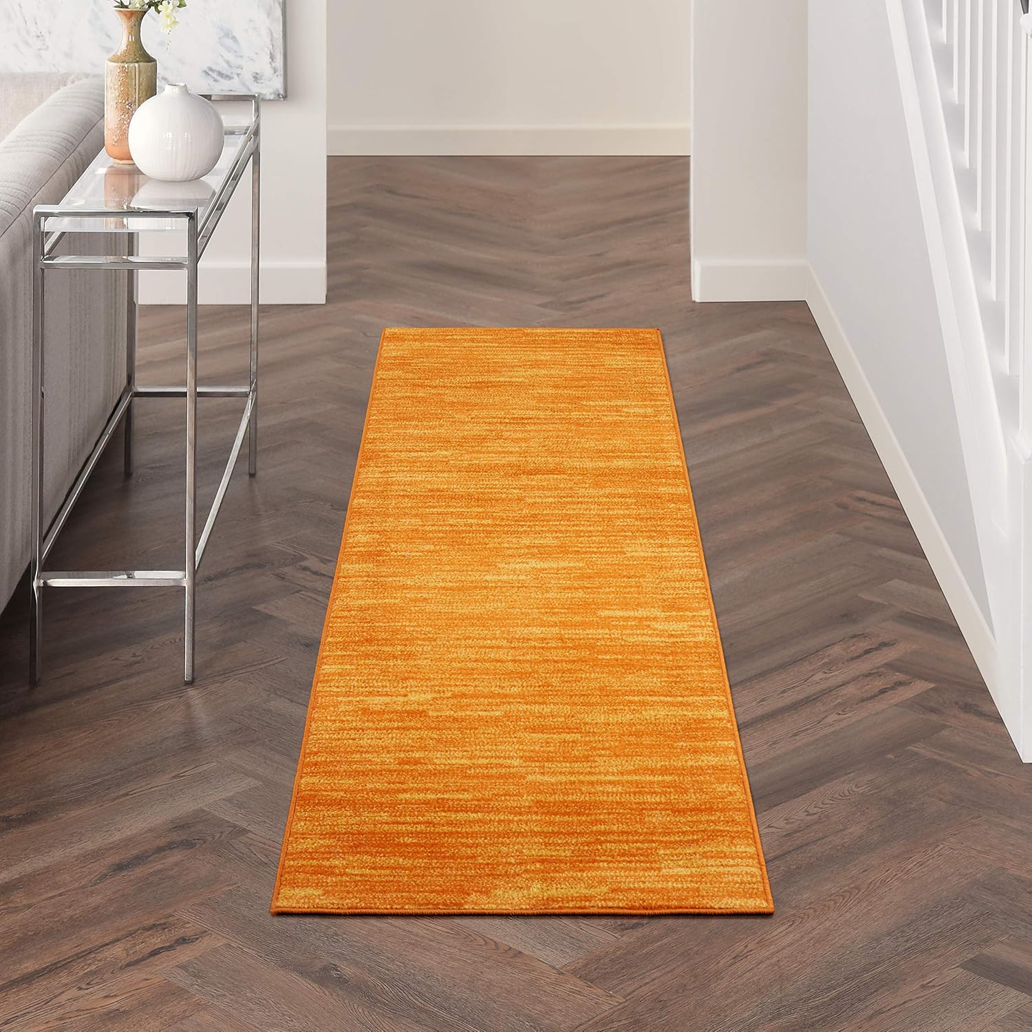 Nourison Home Essentials Indoor Outdoor Area Rug, Ivory Beige, 7' x 10'