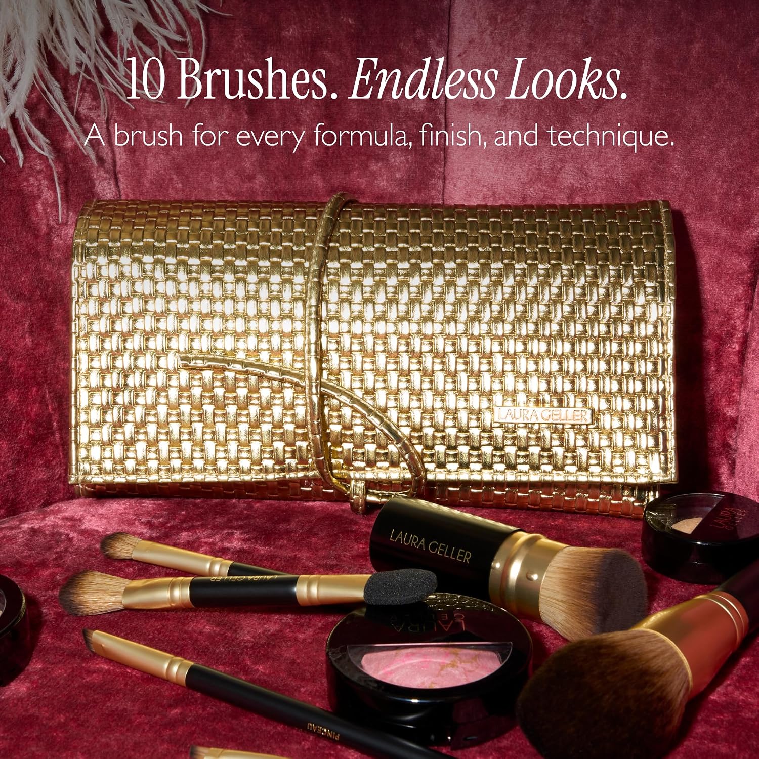 LAURA GELLER NEW YORK Makeup Brushes - Retractable Angled Kabuki Brush