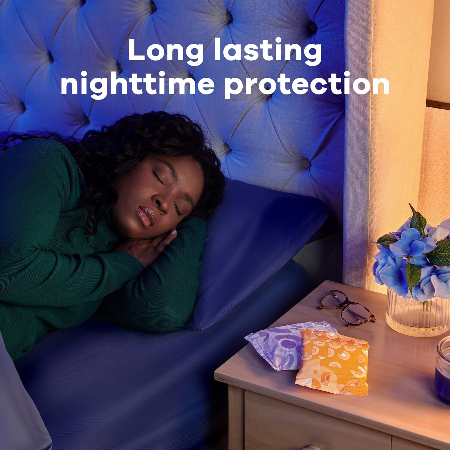 Always Maxi Overnight Pads with Wings for Women, Size 5, Extra Heavy Overnight Absorbency, Unscented, 36 Count