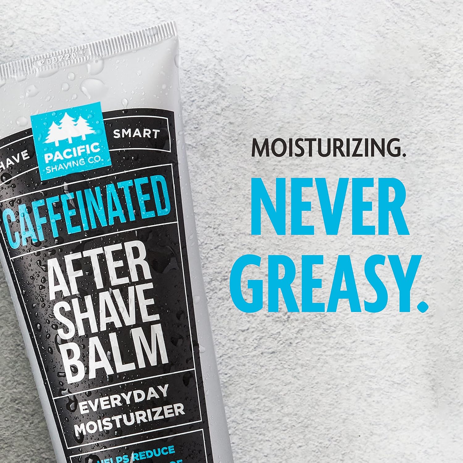 Pacific Shaving Company Caffeinated Aftershave - Helps Reduce Appearance of Redness, With Safe, Natural, and Plant-Derived Ingredients, Soothes Skin, Paraben-Free, Made in USA, 3.4 oz | Men's Grooming Post-Shave Balm for Sensitive Skin with Spearmint - A…
