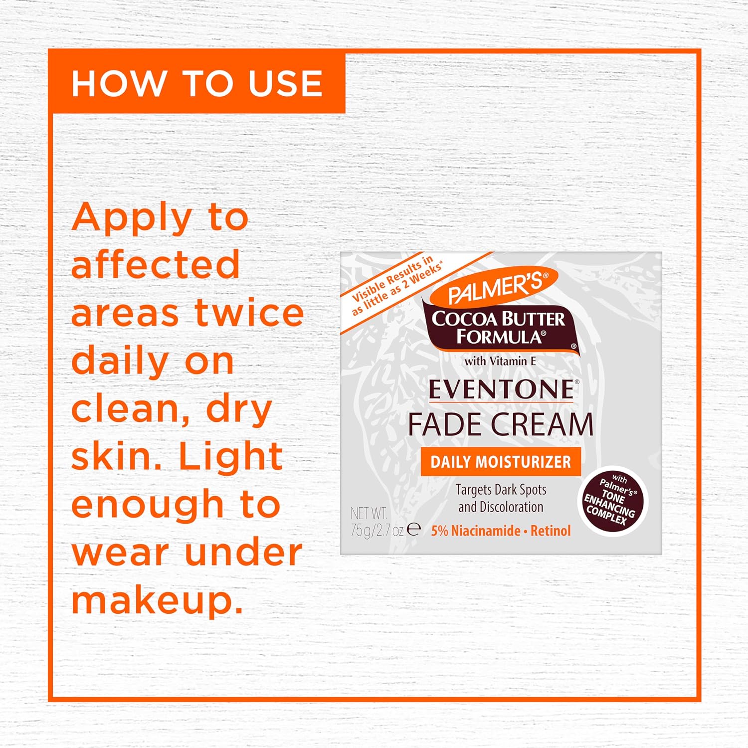Palmer's Cocoa Butter Formula Eventone Fade Cream for Dark Spots (2.7 Oz)