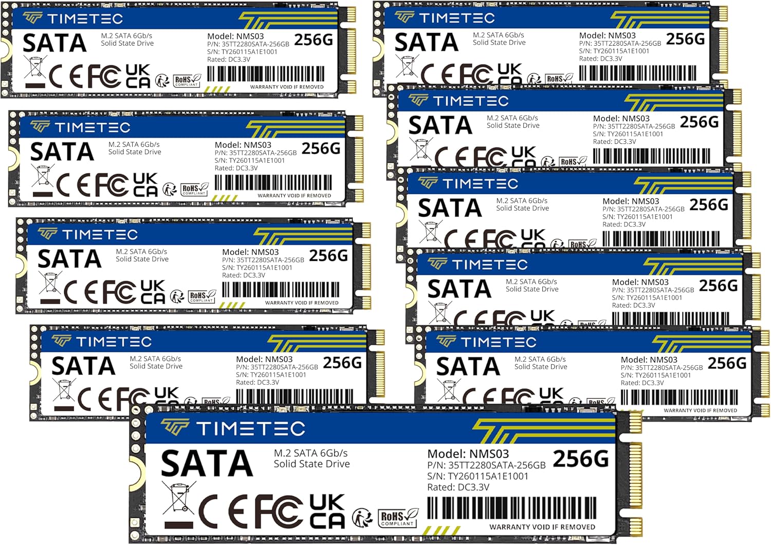 Timetec 1TB SSD 3D NAND SATA III 6Gb/s M.2 2280 NGFF 512TBW Read Speed Up to 550MB/s SLC Cache Performance Boost Internal Solid State Drive for PC