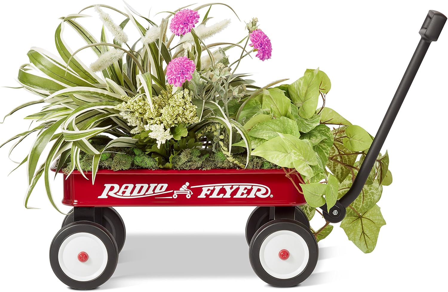 Radio Flyer Mini Classic Red Wagon for Kids, 12.5" Toy Wagon Ages Aged 1.5+ | Play-Size Version of the Classic, Durable Rolling Wheels & Steel Body, Working Handle, Toys, Crafts & Gift Displays