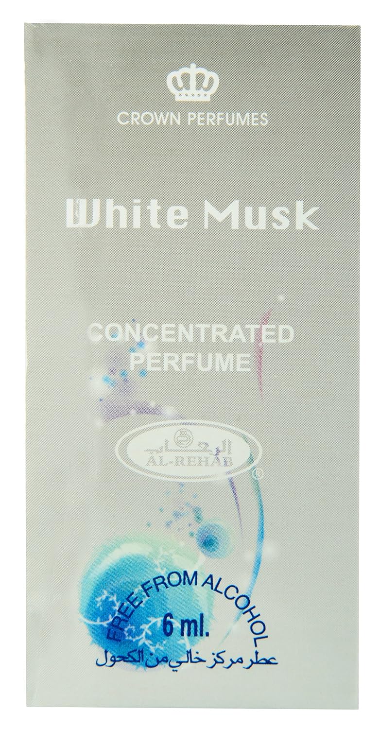 AL REHAB White Musk - Premium Arabian Perfume Oils for Women (6 ML) - Exotic, Rich