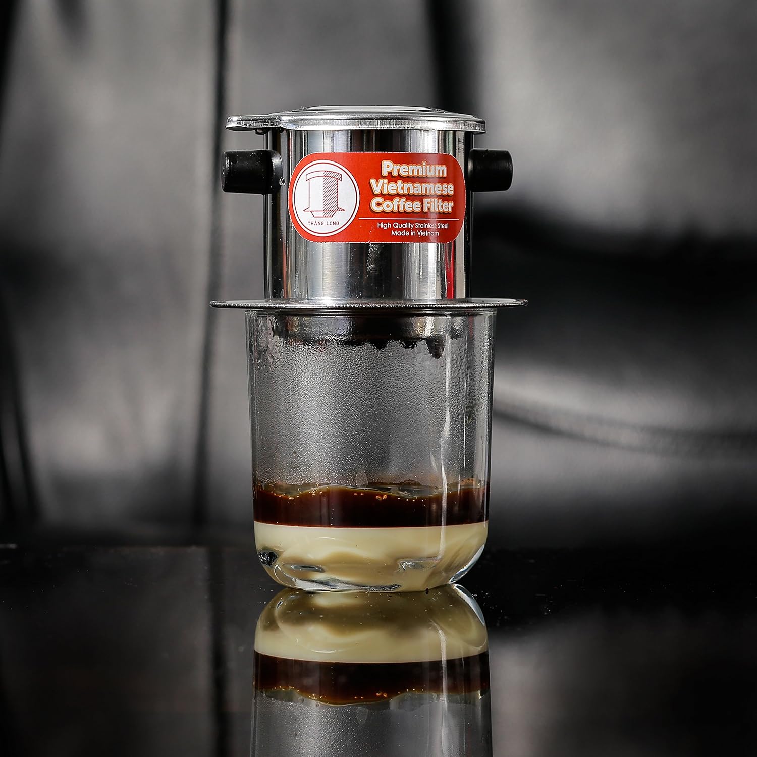 Vietnamese Drip Coffee Maker Filter. Single Cup Serve. Inox. 6 oz Small Stainless Steel