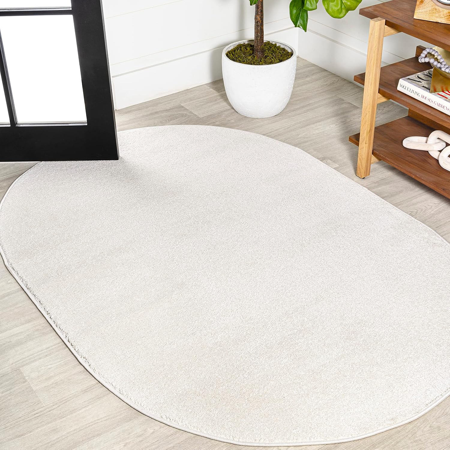 JONATHAN Y Haze Solid Low-Pile Brown Indoor Area Rug 8x10, Coastal, Bohemian, Minimalist, Classic, Easy-Cleaning for Living Room, Bedroom, Kitchen