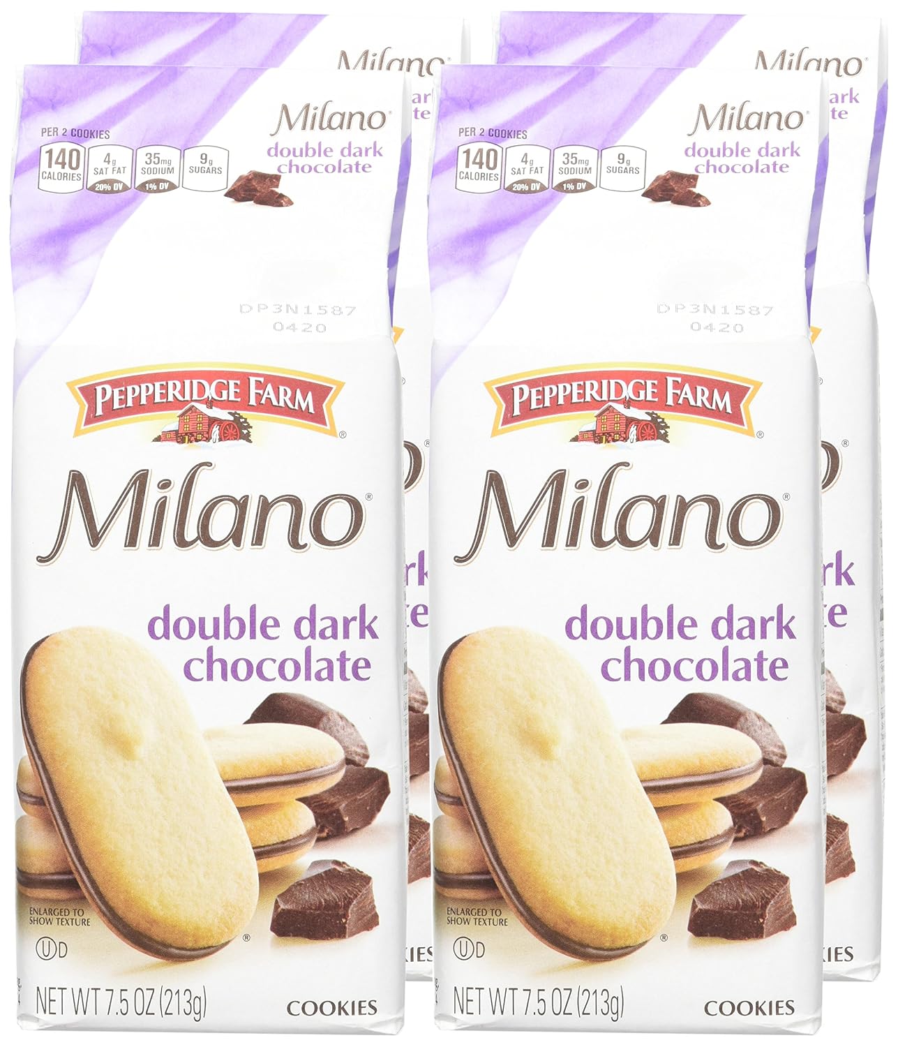 Pepperidge Farm Milano Cookies, Dark Chocolate, 20 Packs Tub, 2 Cookies Per Pack