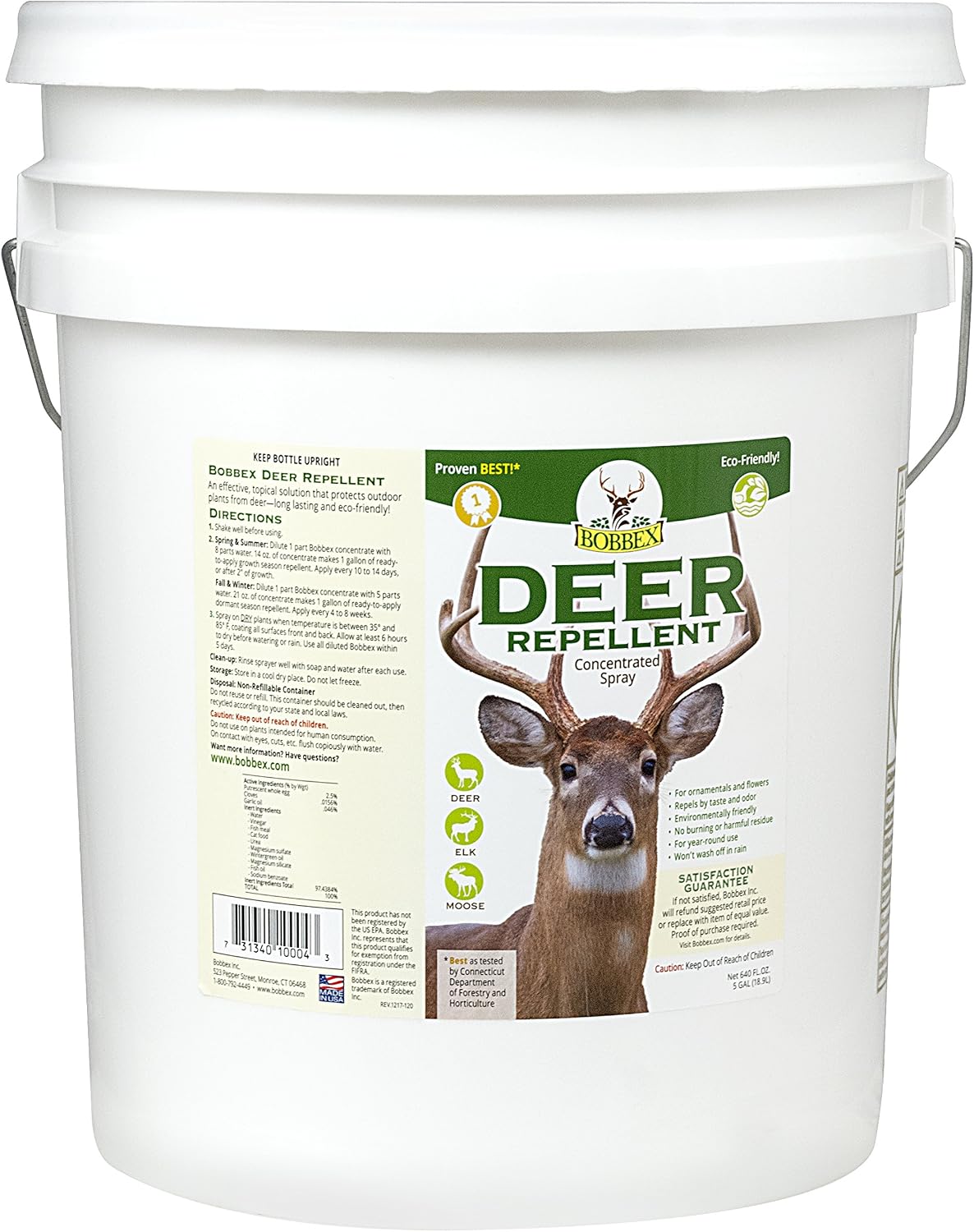 Concentrated Deer Repellent - Bobbex | Deer, Elk, and Moose Deterrent Concentrate (64 oz.) UB-U9NT-KE8U