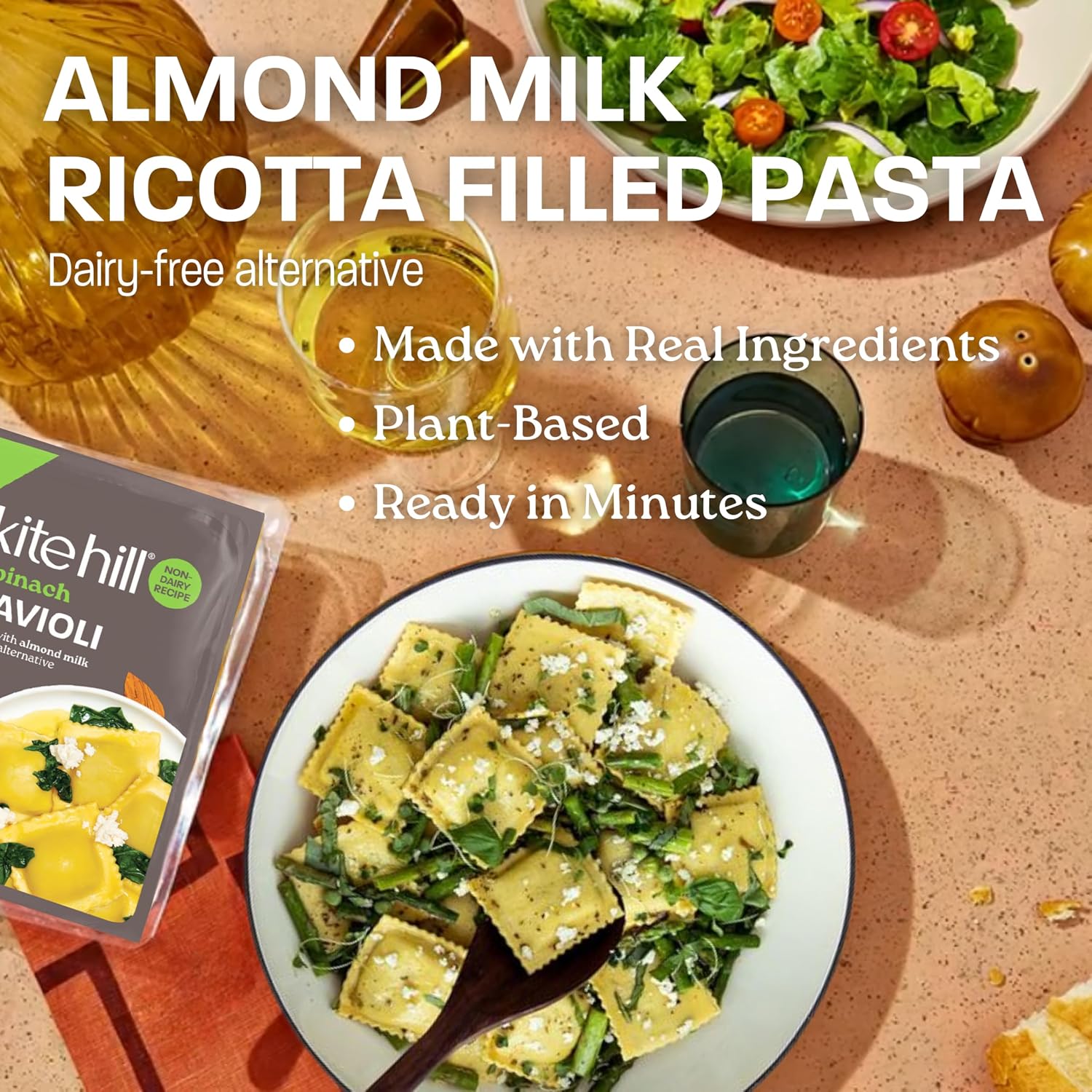 Kite Hill, Ravioli Spinach Ricotta, 9 Ounce