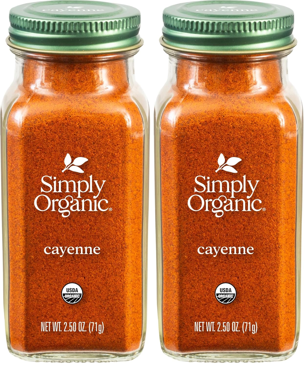Simply Organic Cayenne Pepper, 2.89 Ounce | Pure, Organic Cayenne Peppers, No GMO's, Kosher Certified