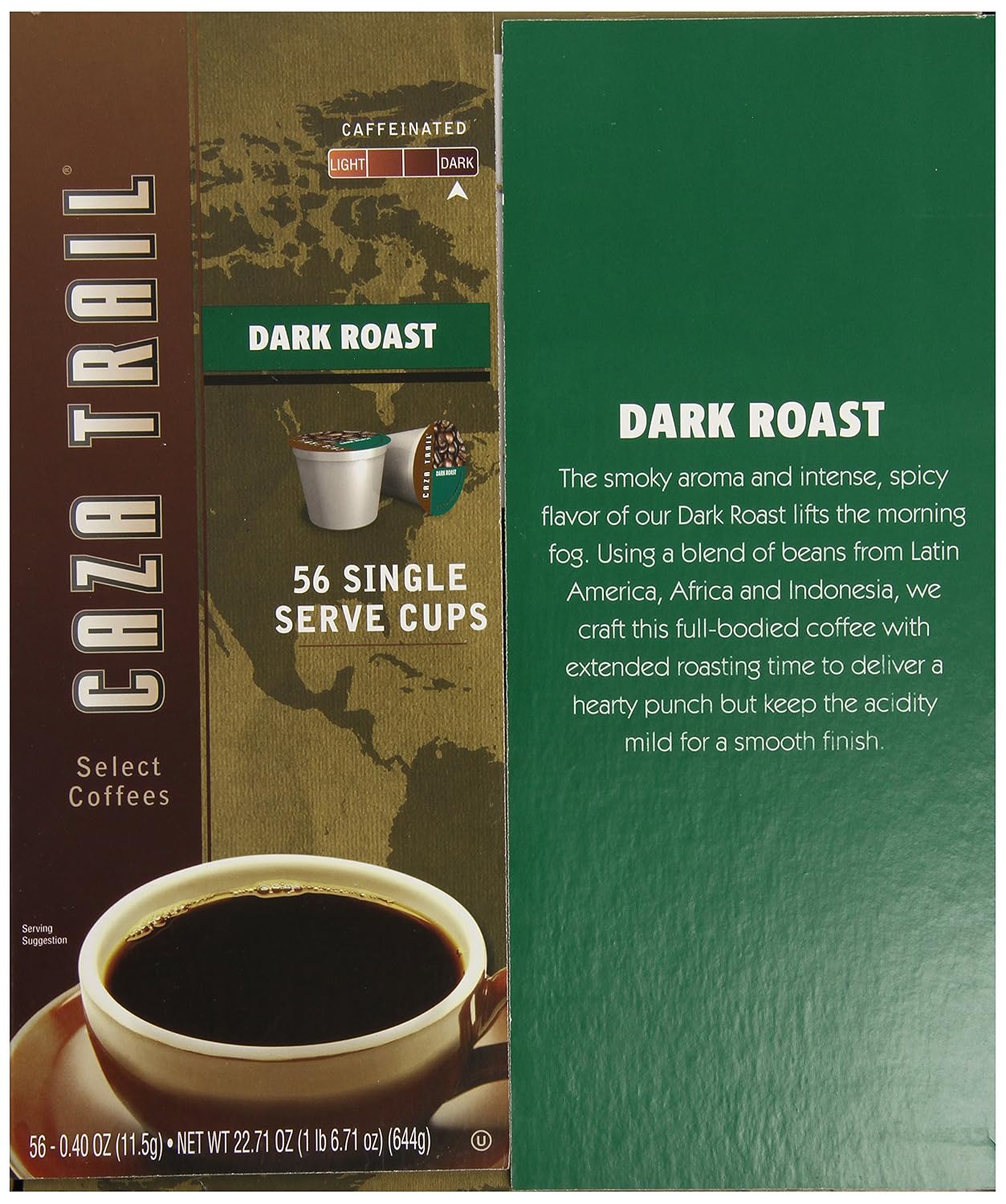 Caza Trail Coffee, Kona Blend, 100 Single Serve Cups