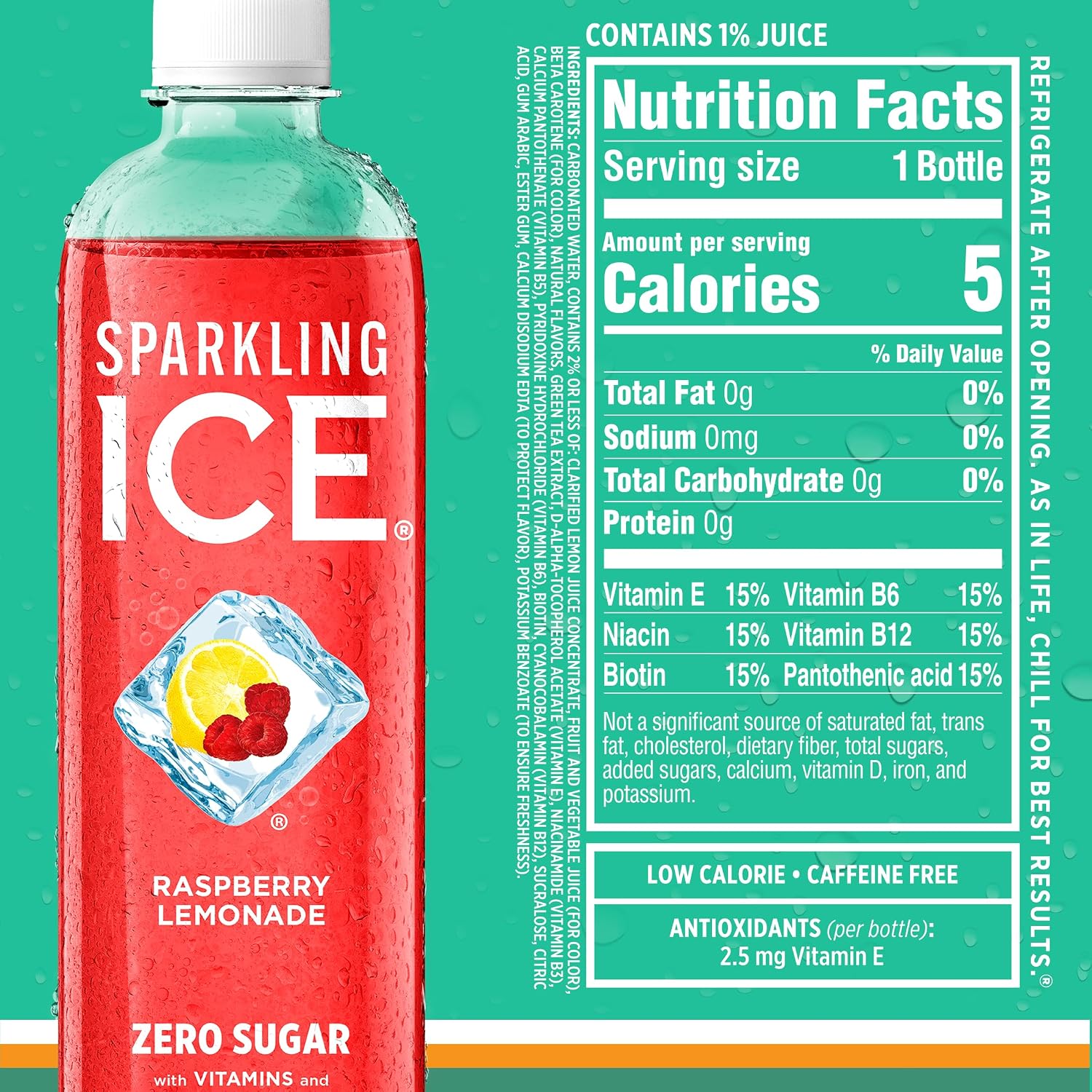Sparkling Ice Purple Variety Pack, Flavored Water, Zero Sugar, with Vitamins and Antioxidants, 17 fl oz, 12 count (Black Raspberry, Cherry Limeade, Orange Mango, Kiwi Strawberry)