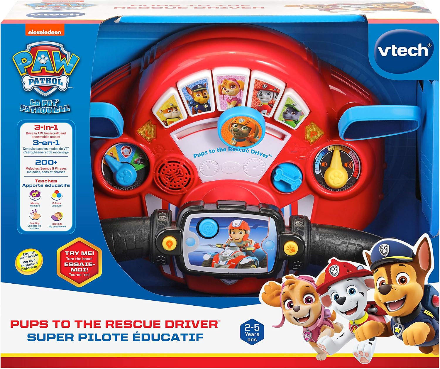VTech Paw Patrol Pups to The Rescue Driver, Red