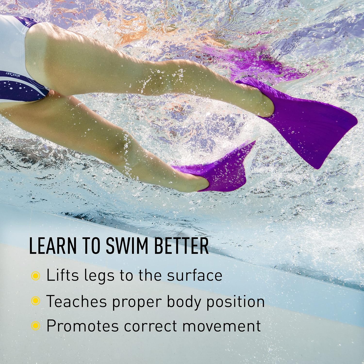 FINIS Booster Swim Fins for Kids - Floating Rubber Fins - Teaches Kick Technique - Open-Toe Design - Comfortable Fit