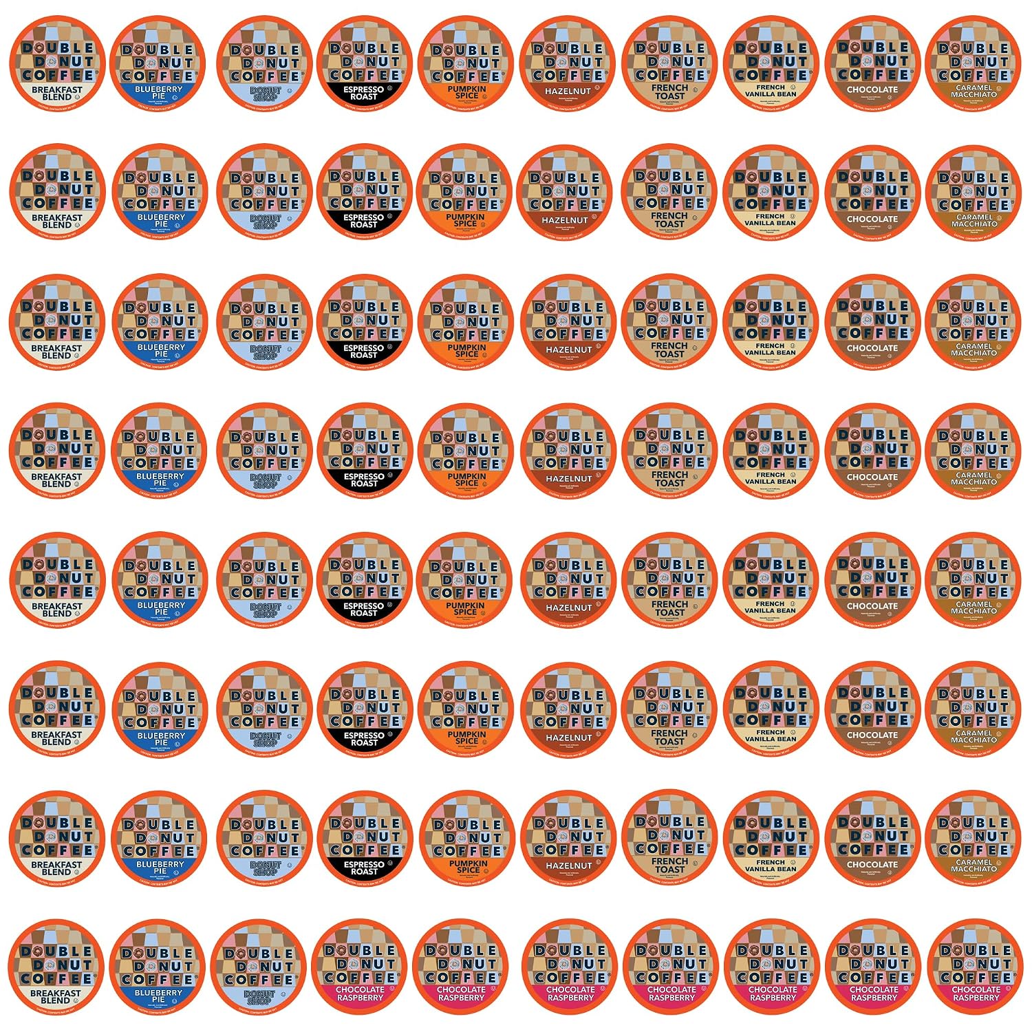 Double Donut Coffee Breakfast Blend Coffee Pods, Light Roast Coffee in Recyclable Single-Serve Pods for Keurig K Cups Brewer Machines, 80 Count Bulk Pack, original version