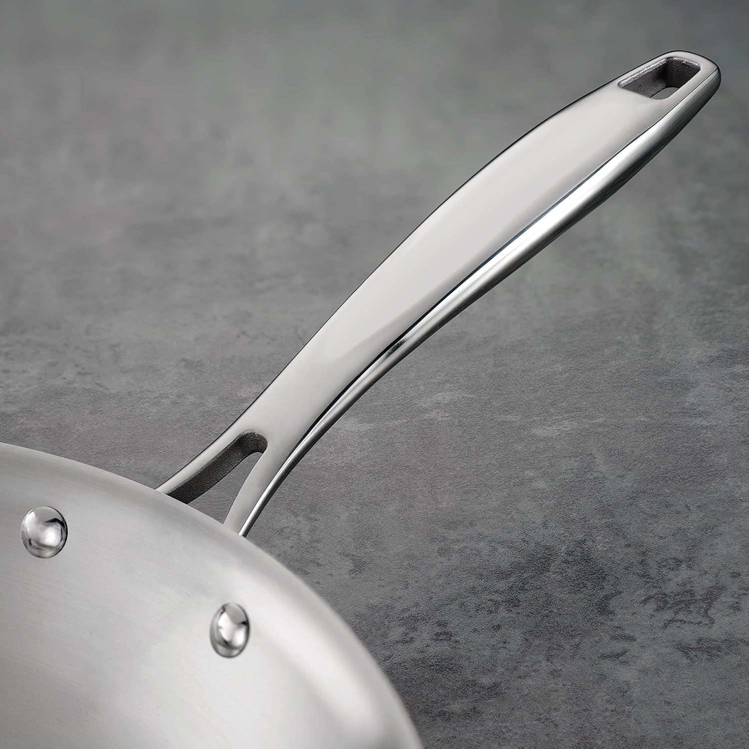 Tramontina Signature Tri-Ply Clad Stainless Steel 12-Inch Large Frying Pan | Induction-Ready Skillet, Dishwasher-Safe, NSF-Certified