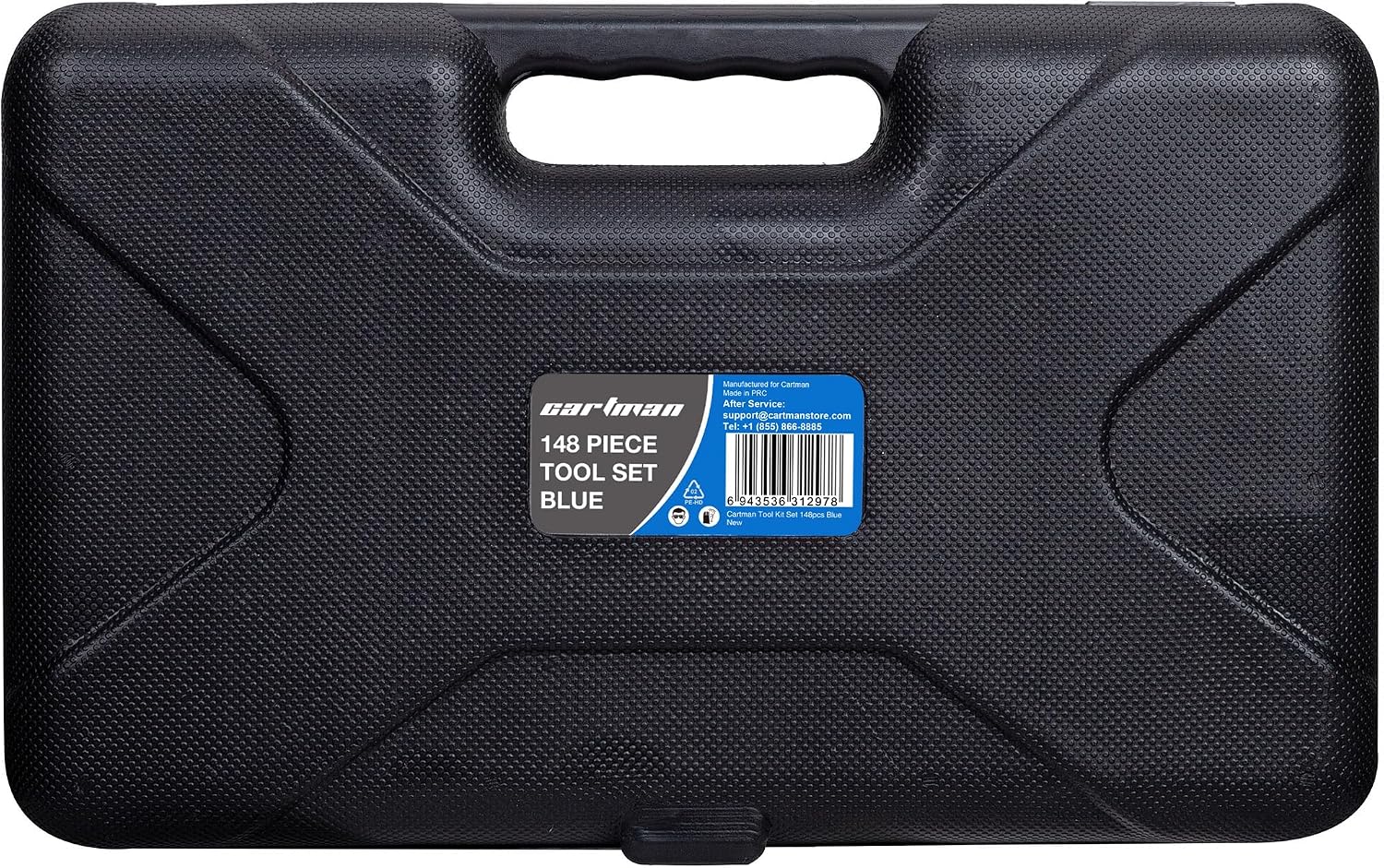 CARTMAN 148-Piece Automotive And Household Tool Set, Blue Repair Kit Case