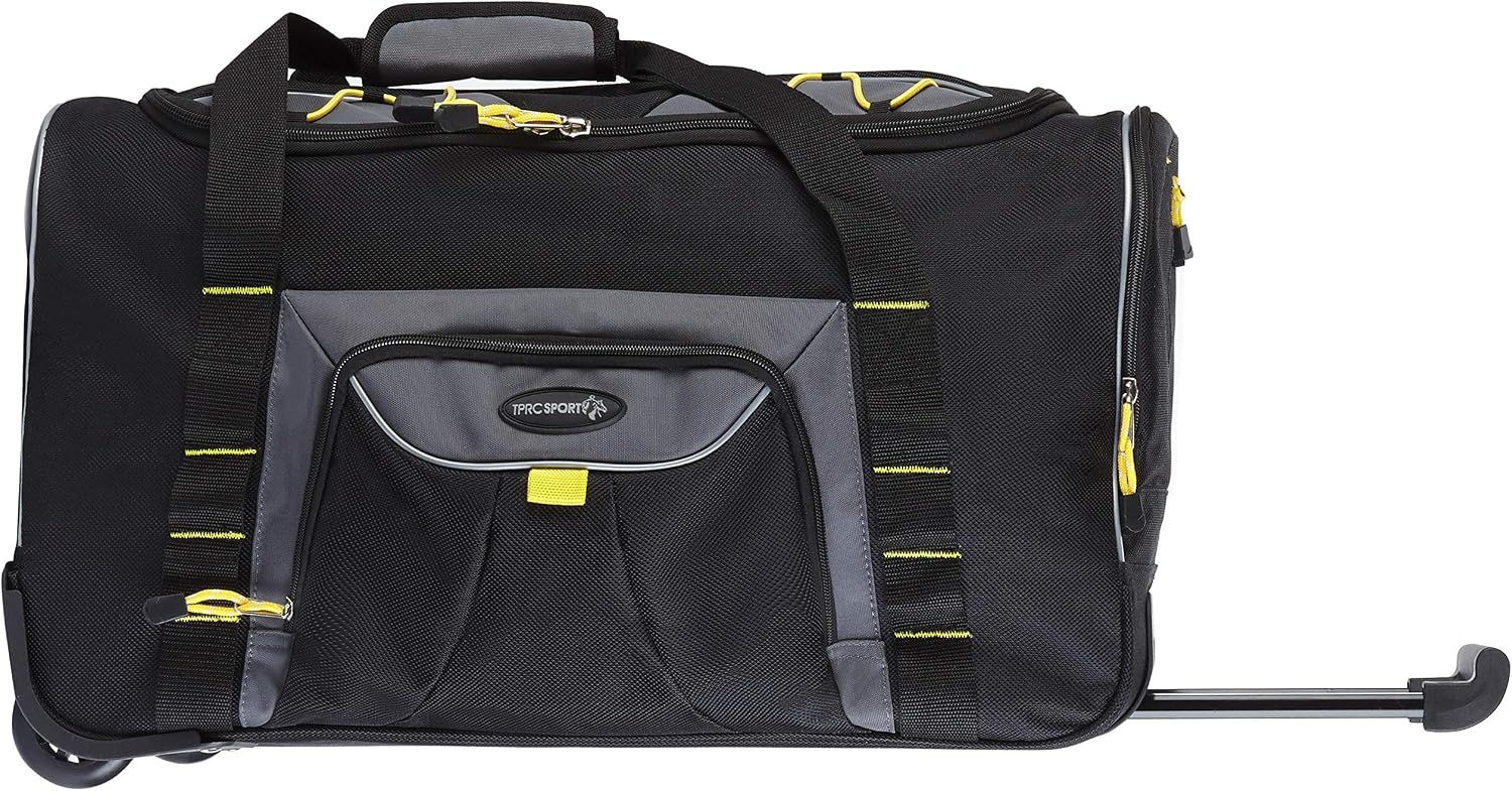 TPRC Sierra Madre Duffel Bag, Black, 30" Rolling