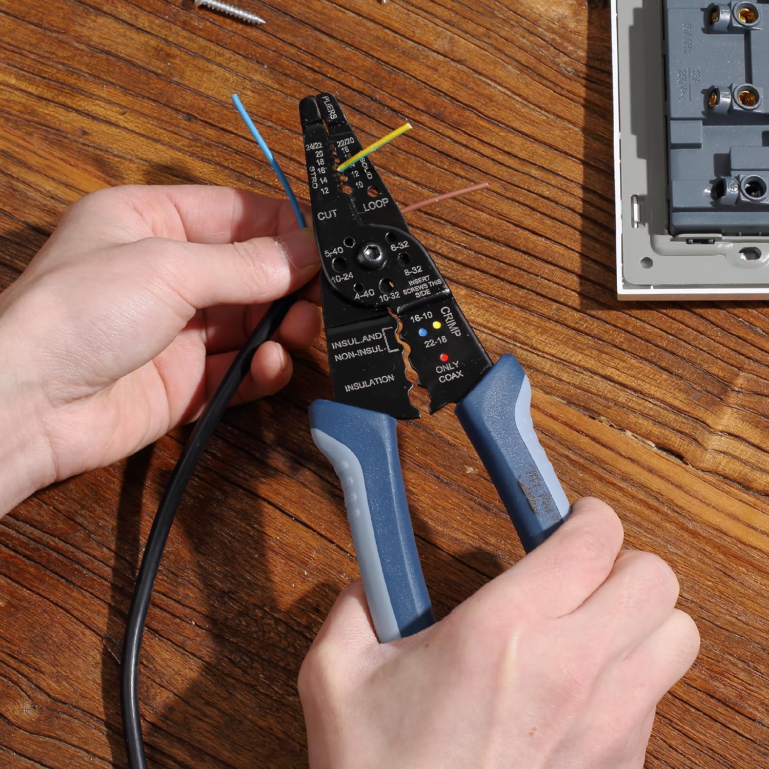 Mr. Pen- Wire Stripper, 8 inch, Wire Cutter, Wire Stripper Crimper