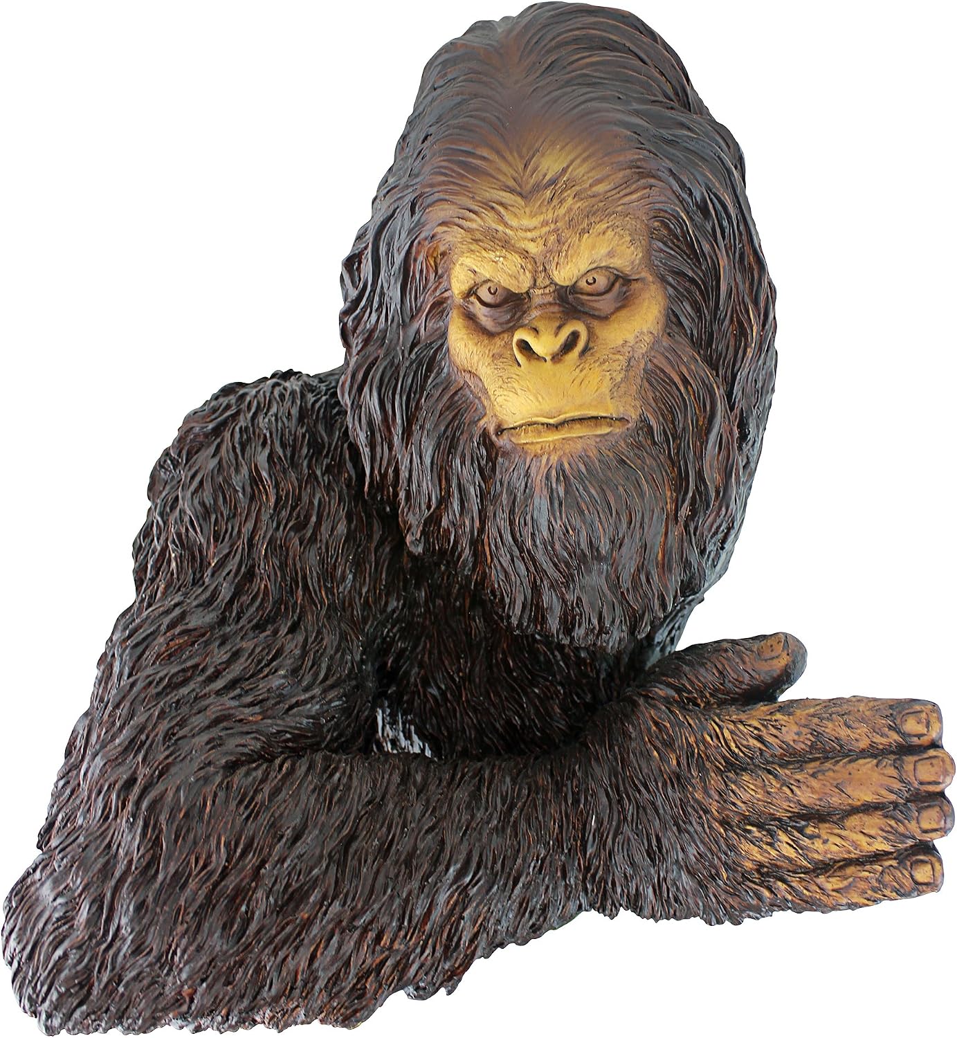 Design Toscano DB583078 Bigfoot The Bashful Yeti Indoor/Outdoor Garden Tree Sculpture, 15 Inches Wide, 12 Inches Deep, 15 Inches High