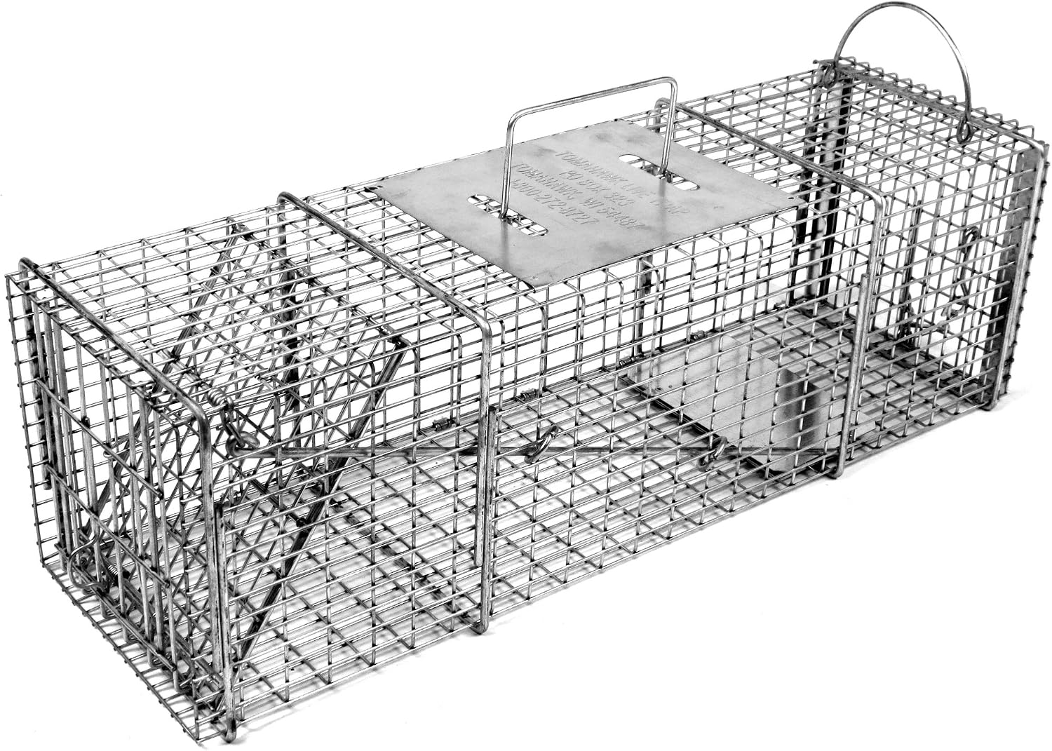 Tomahawk Live Trap Model 605SS - Professional Series Trap with Rear Sliding Door for Skunks, Opossums, Prairie Dogs