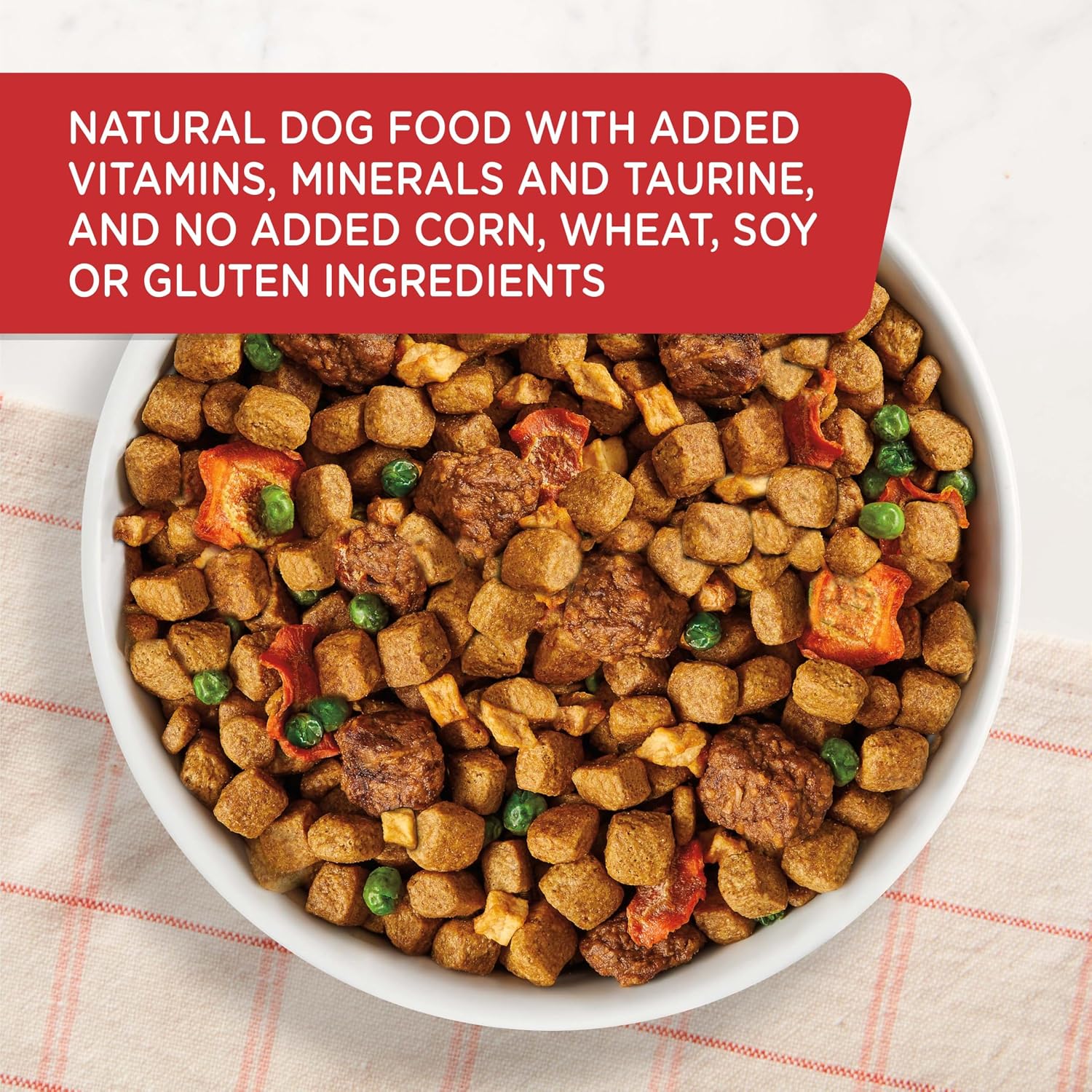 Nutrish Dish Dry Dog Food, Beef Recipe, 11.5 lb. Bag (Rachael Ray) | Made with Brown Rice and Veggies & Fruit Blend, Veterinarian Reviewed Formula, Complete & Balanced Nutrition For Dogs