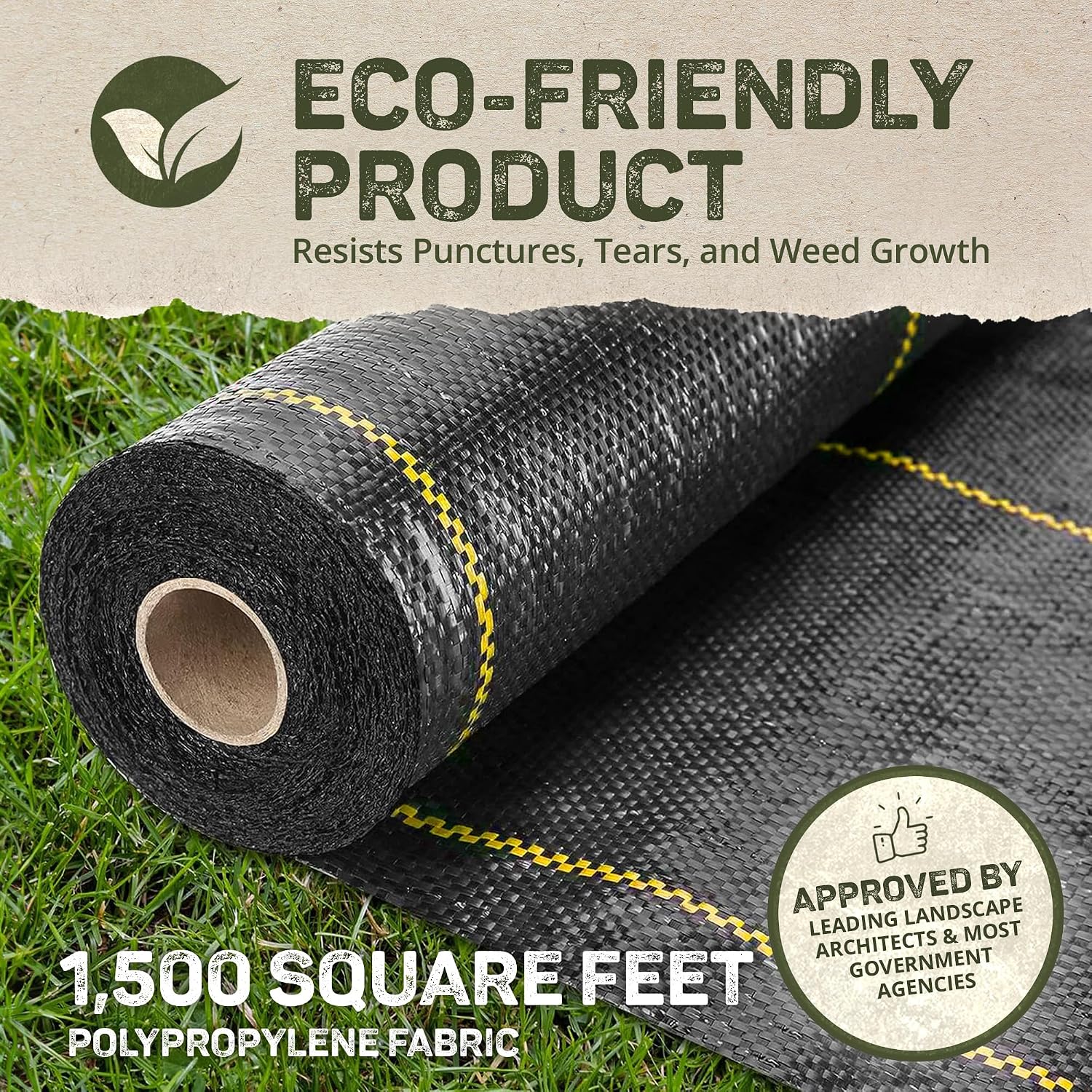 Dewitt Sunbelt Weed Barrier Fabric, 3.2 oz, 3 x 300 Feet – Heavy-Duty Ground Cover Mat for Greenhouse Floors, Garden Rows, Raised Beds, Grass and Yard Gardening, and Outdoor Landscape Protection | Ground Cover Mat for Greenhouse Floors, Garden Rows, Rais…