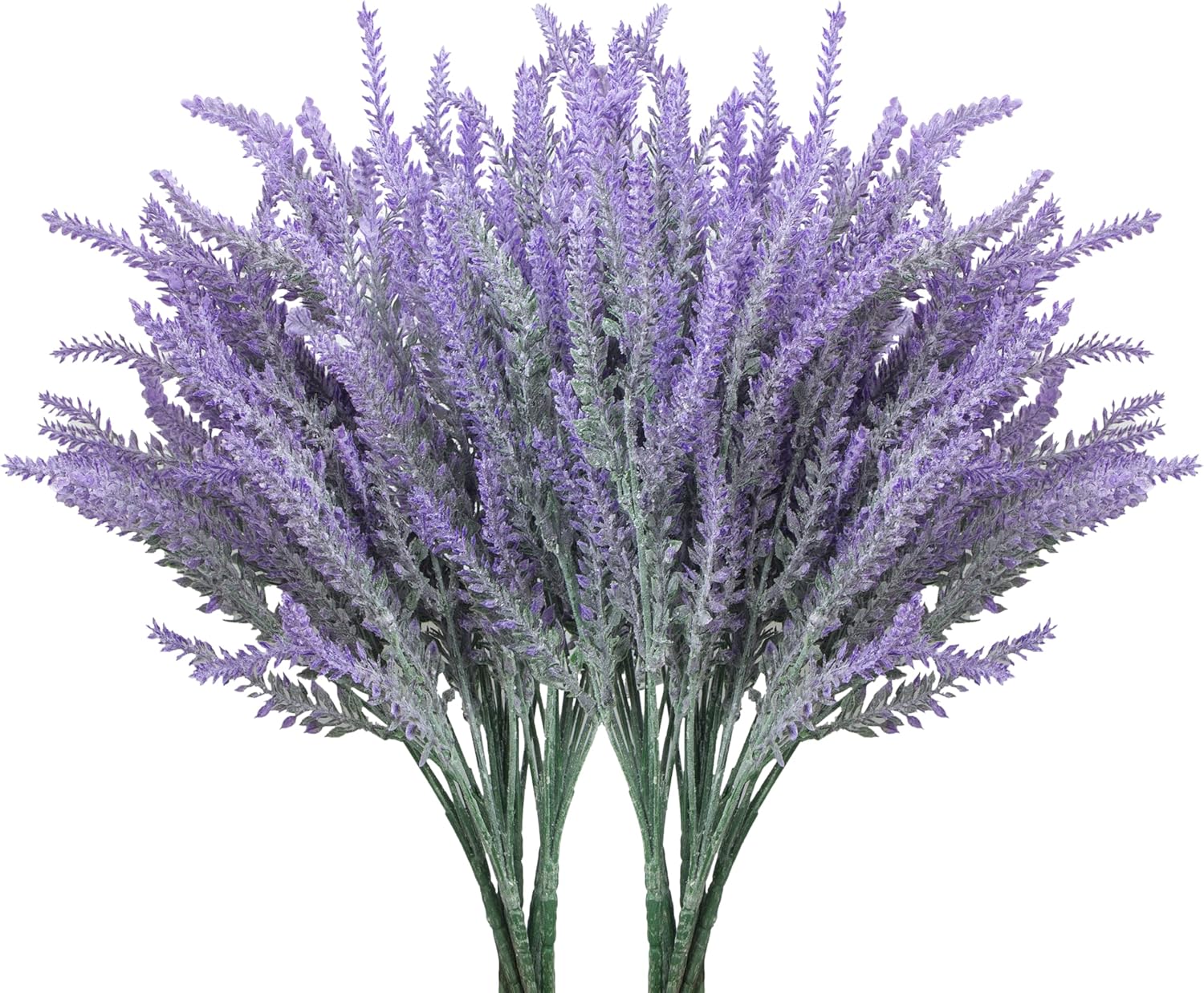 10 Bundles Fake Flowers Artificial Lavender Plants, Purple