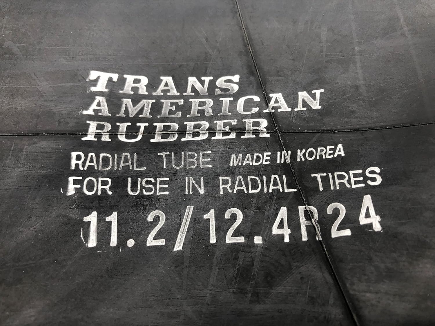 Trans American Rubber Tractor/Implement Inner Tube with TR-218A Valve Stem (11.2R-24/12.4R-24)