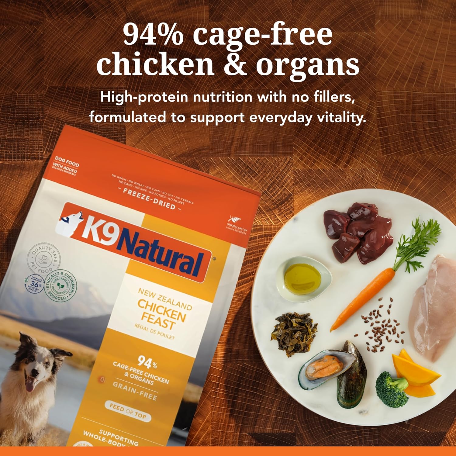 K9 Natural - Freeze Dried High Protein Grain-Free Dog Food Or Topper