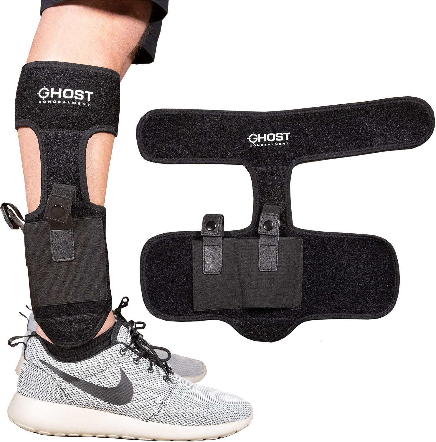 Ankle Holster for Concealed Carry Pistol | Universal Leg Carry Gun Holster with Magazine Pouch | Men and Woman Holster