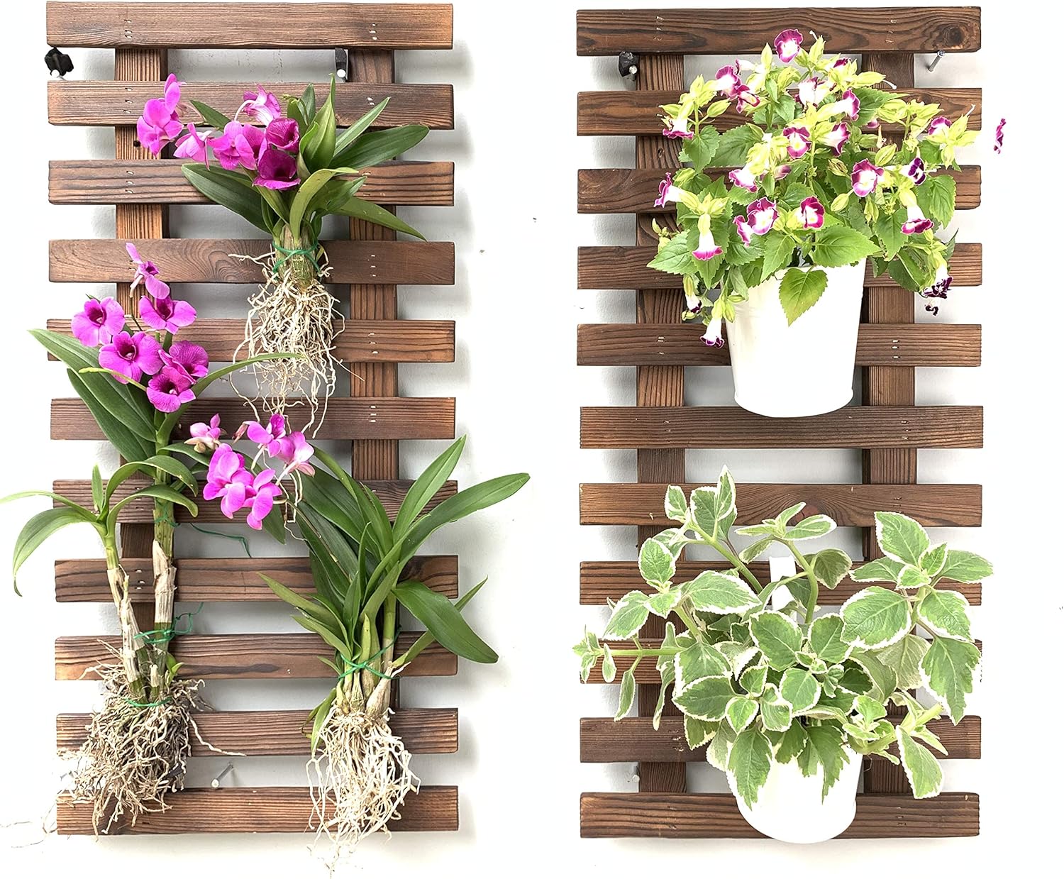 ShopLaLa Wall Planter (60cm, 2 Pack) Hanging Planters for Indoor Plants
