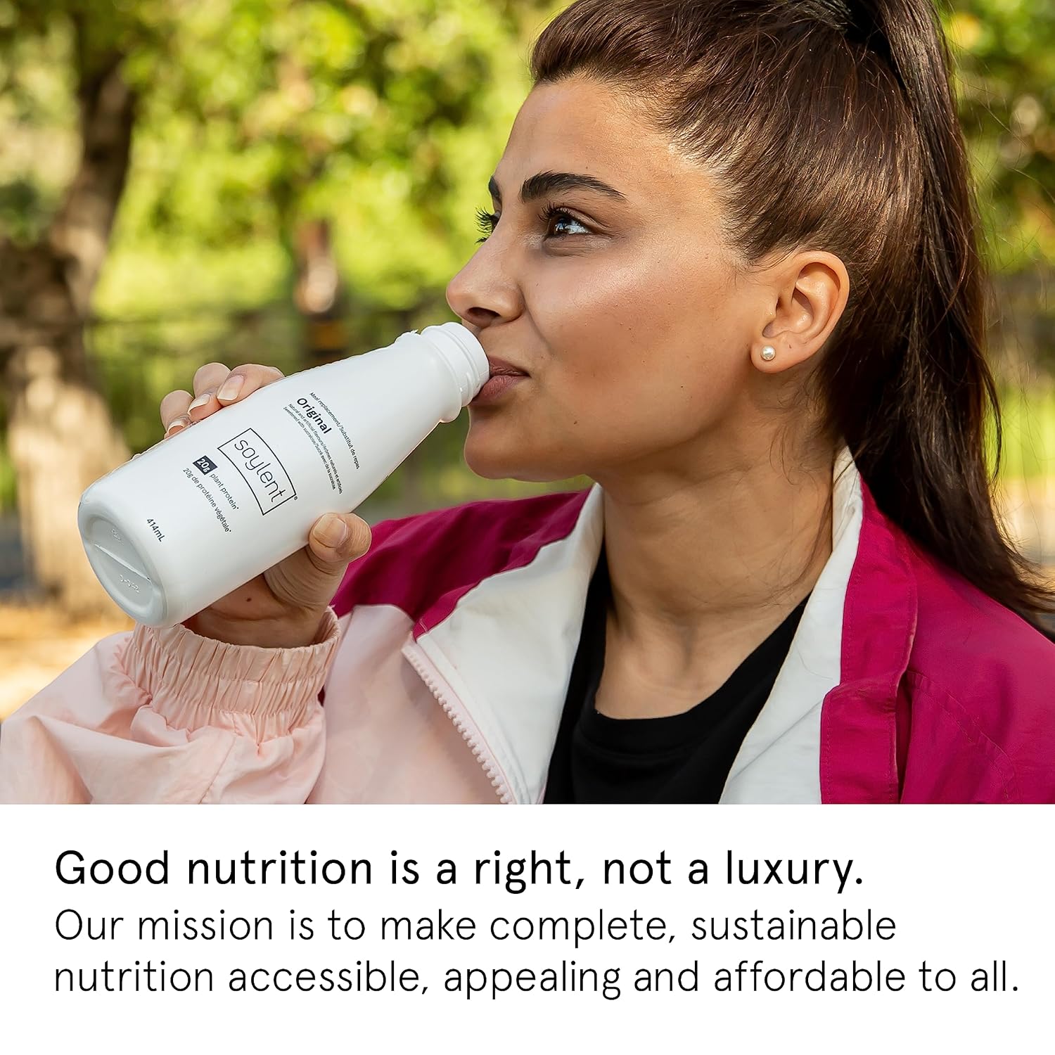 Soylent Creamy Chocolate Meal Replacement Shake, Ready-to-Drink Plant Based Protein Drink, Contains 20g Complete Vegan Protein and 1g Sugar, 14oz