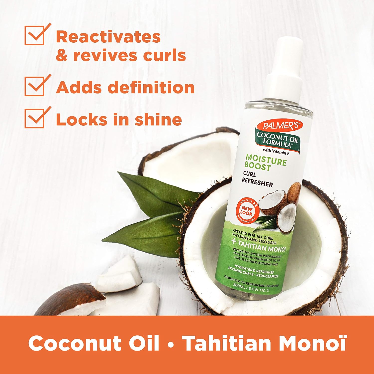 Palmer's Coconut Oil Moisture Boost Curl Refresher Spray (8.5 Ounces)