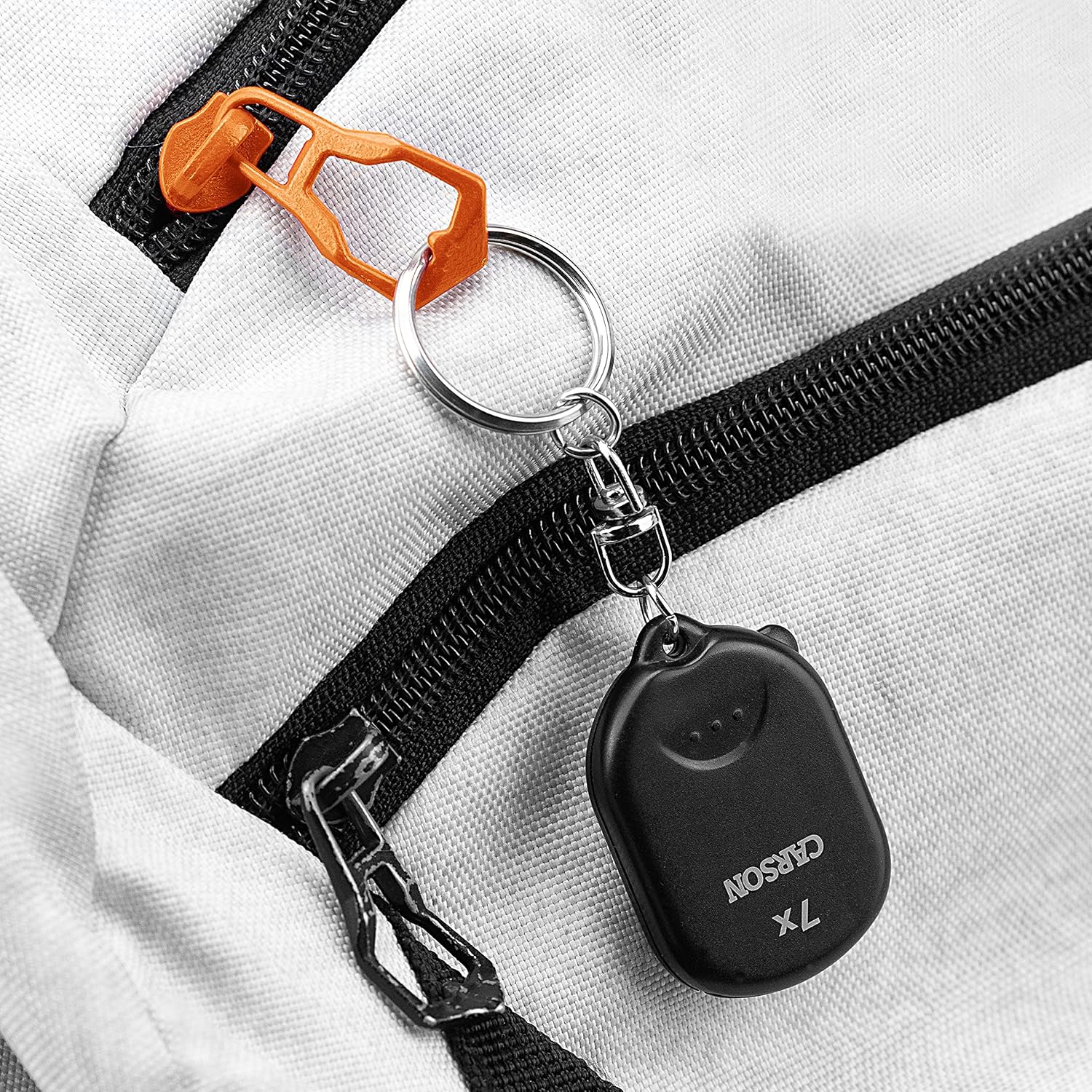 Carson Clip and View Pop-Up Retractable 7X Aspheric Keychain Magnifier (GN-70)