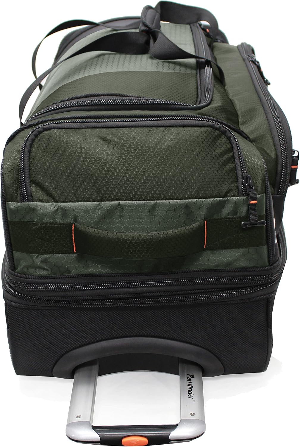 Pathfinder Gear 26 Inch Rolling Drop Bottom Duffel, Black, One Size
