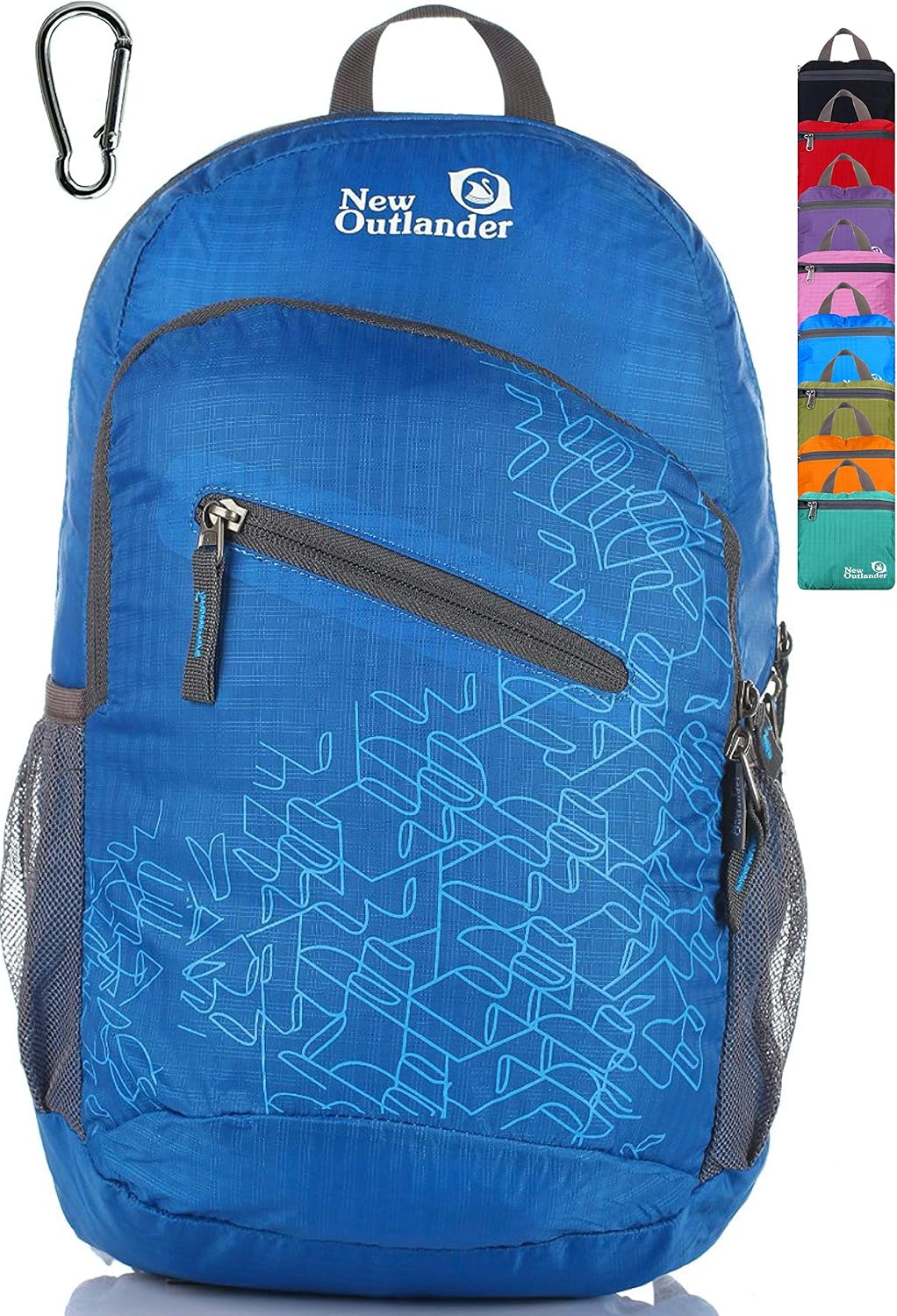 Packable Handy Lightweight Travel Hiking Backpack Daypack-Orange