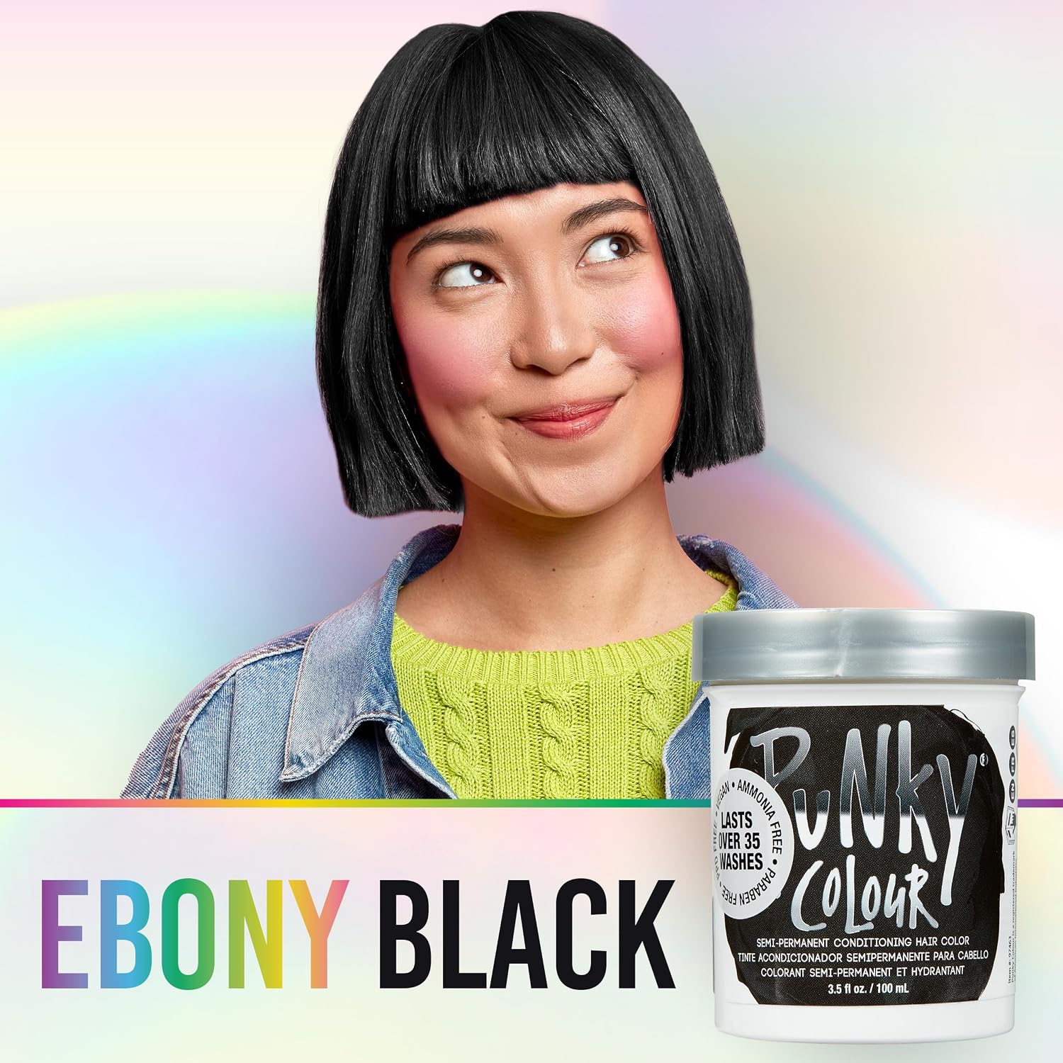 Punky Colour Flamingo Pink Semi Permanent Hair Color – Vibrant Pink Hair Dye, Vegan & Cruelty-Free Conditioning Formula, Lasts Up to 35 Washes, 3.5 fl oz
