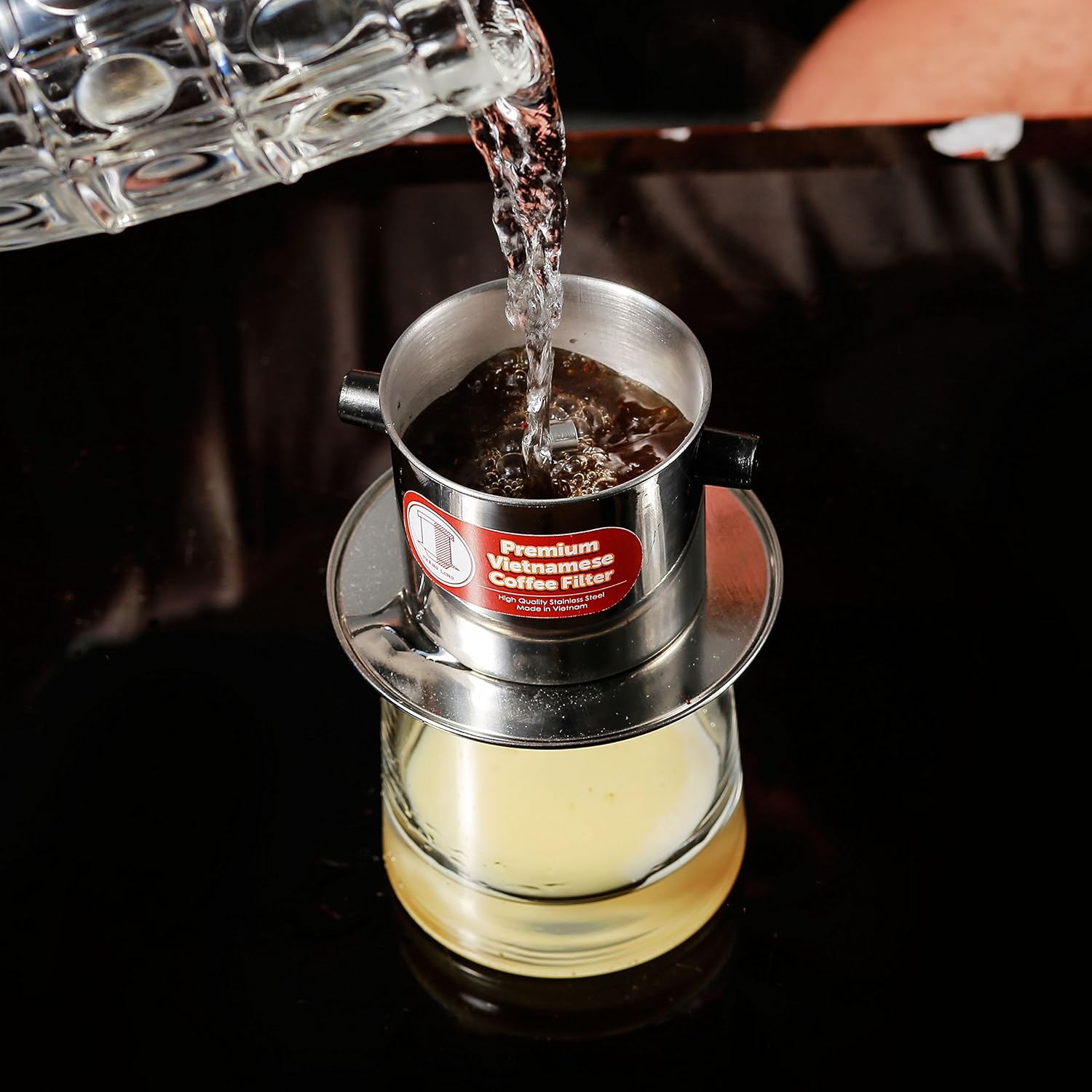 Vietnamese Drip Coffee Maker Filter. Single Cup Serve. Inox. 6 oz Small Stainless Steel