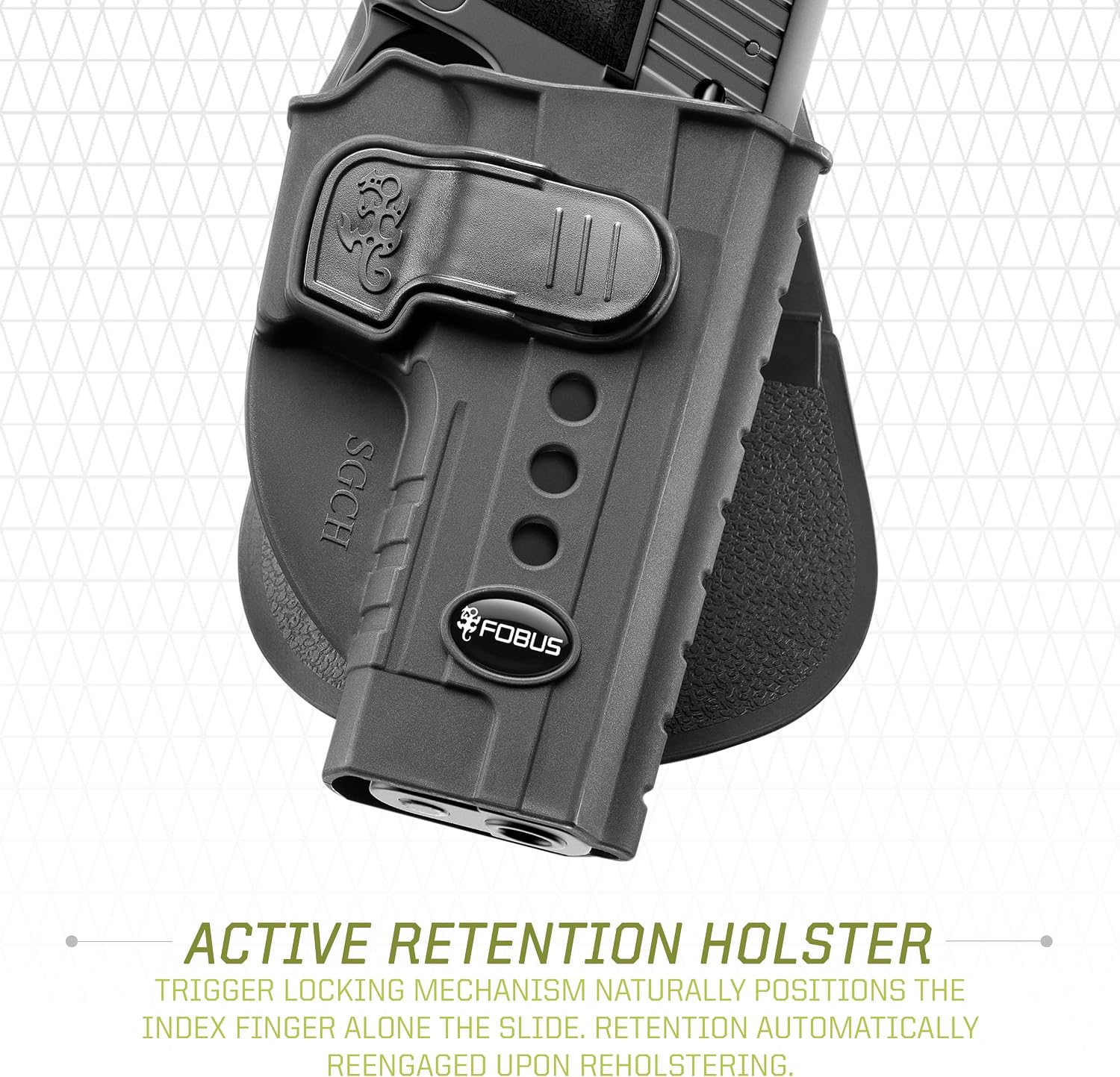 Fobus SGCH Concealed Carry OWB Holster for Sig Sauer P220 and P226, Active Retention, Right Handed