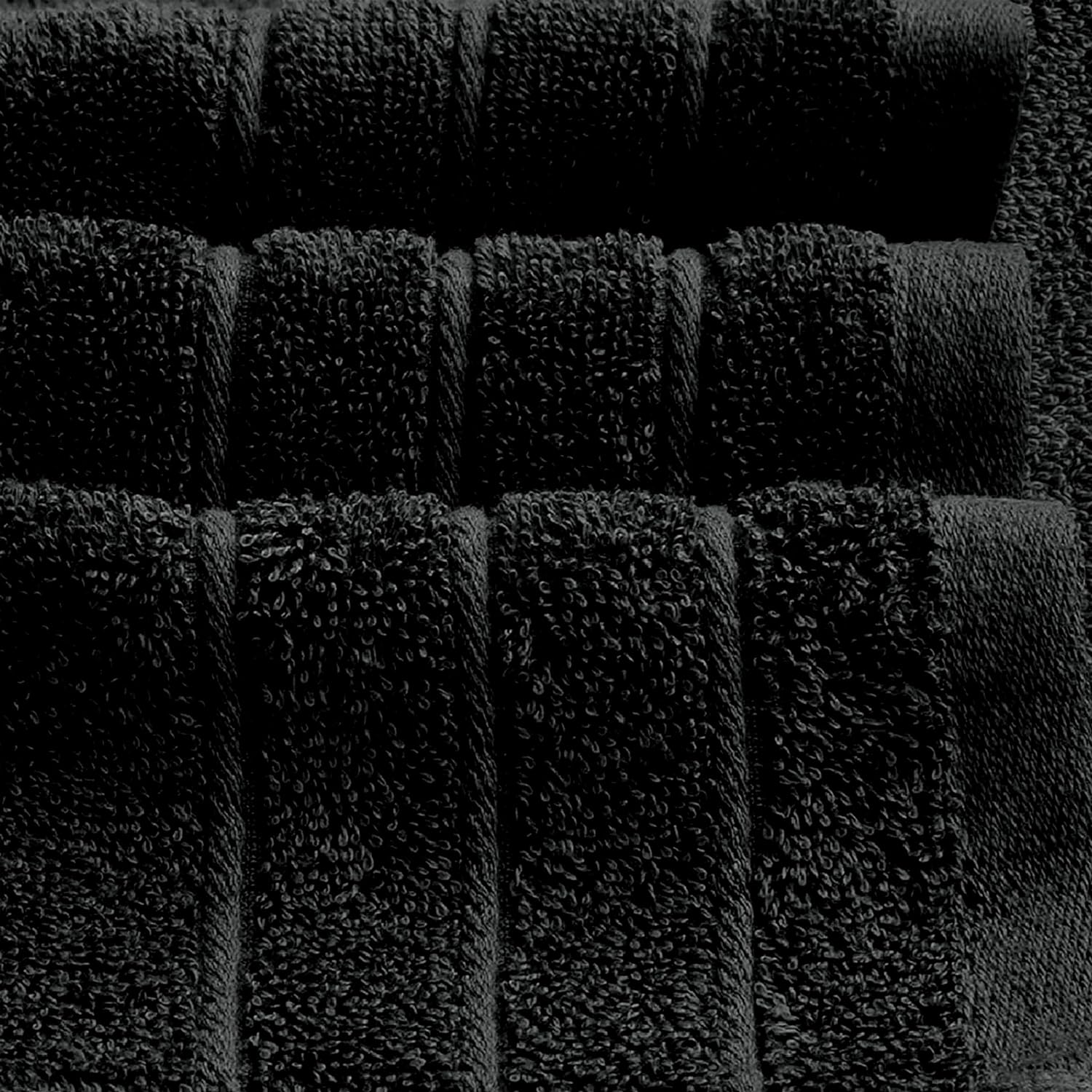 Tens Towels 8 Piece Towel Set, 2 XL Bath, 2 Hand, 4 Washcloth, Dark Grey
