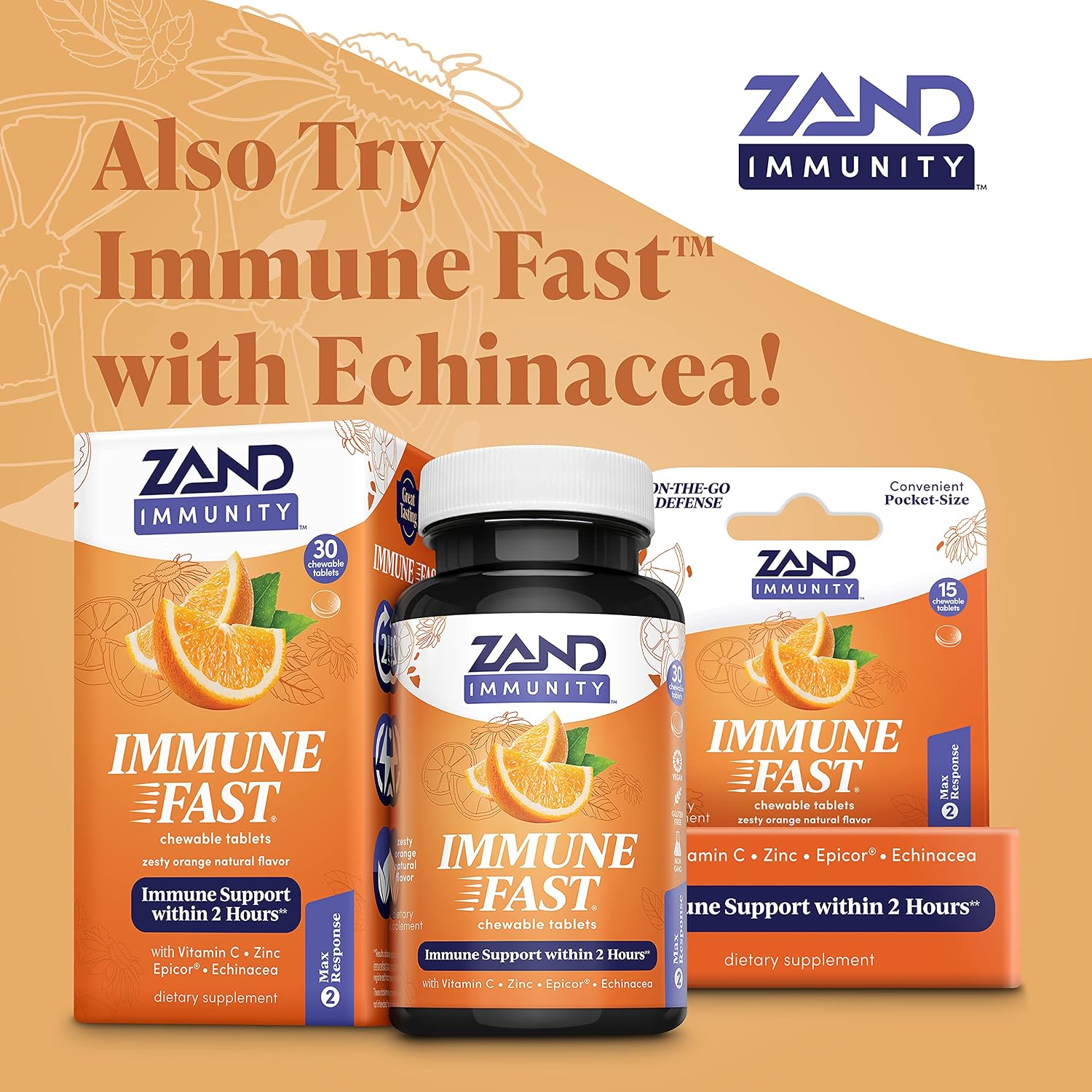 ZAND Elderberry Zinc Immunity Gummies with Vitamin C, Year-Round Immune Support for Children & Adults, 60 Count
