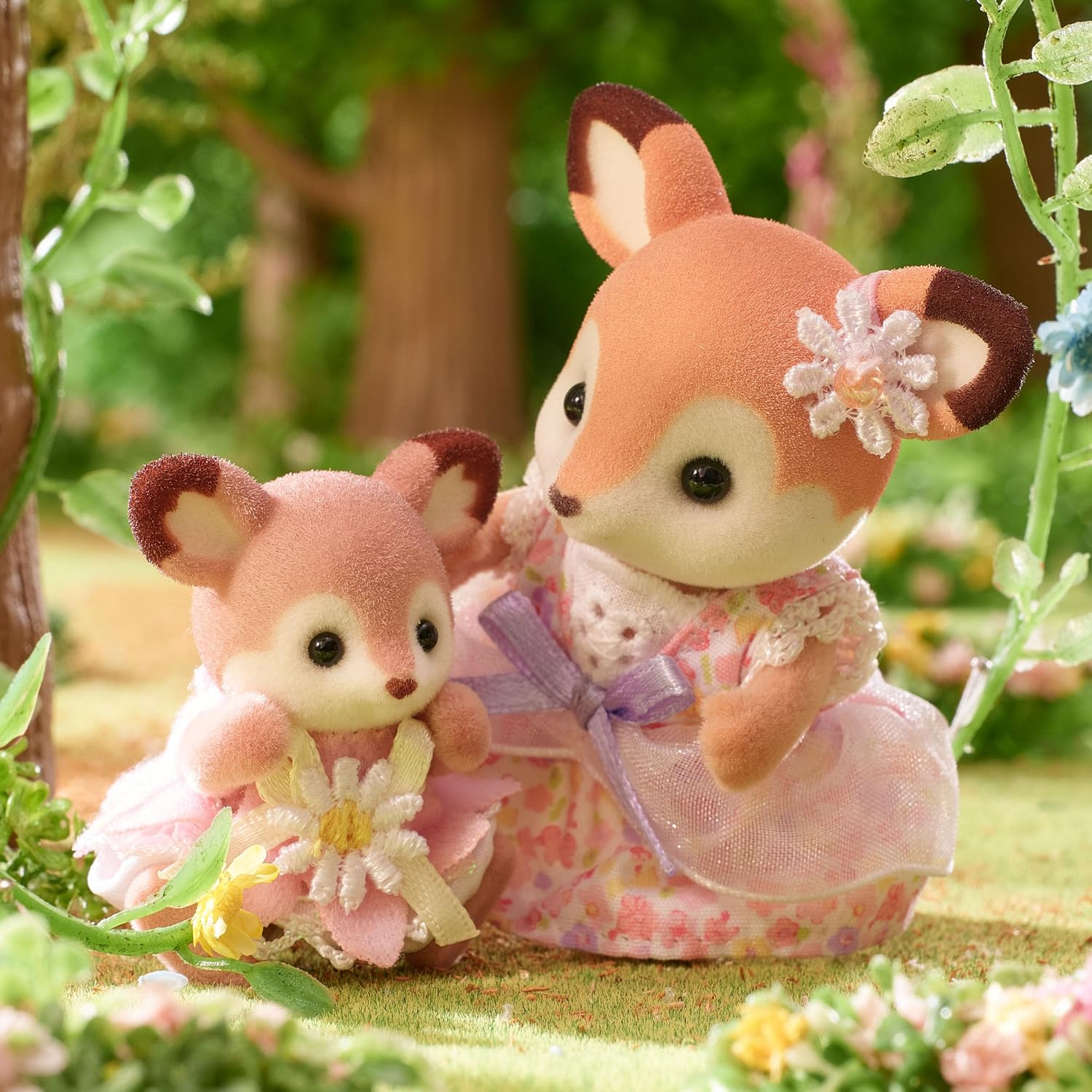 Sylvanian Families 5801 Bebè deer flower swing