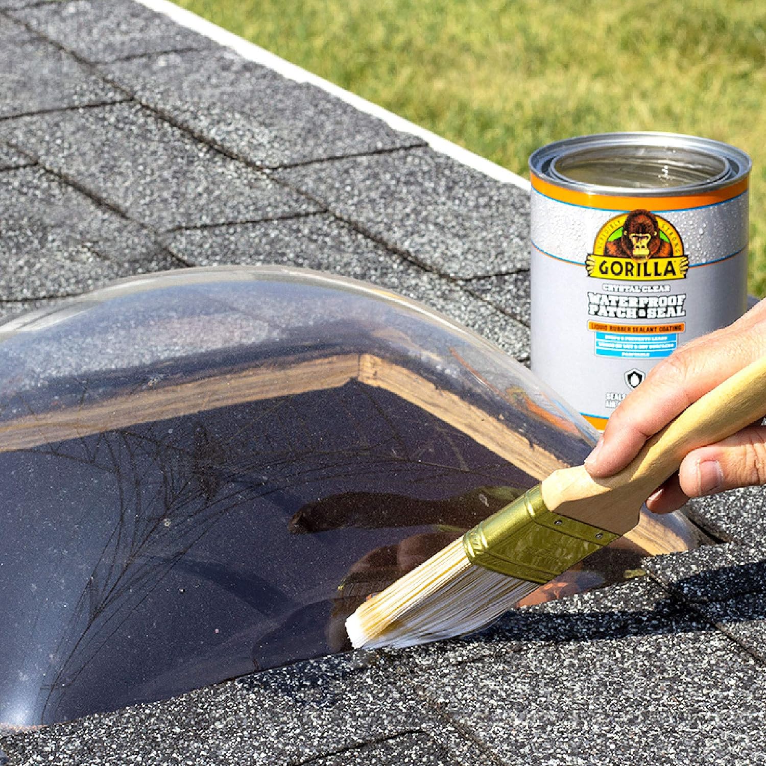 Gorilla Patch & Seal Liquid Rubber Waterproof Sealant, Black, 32 oz